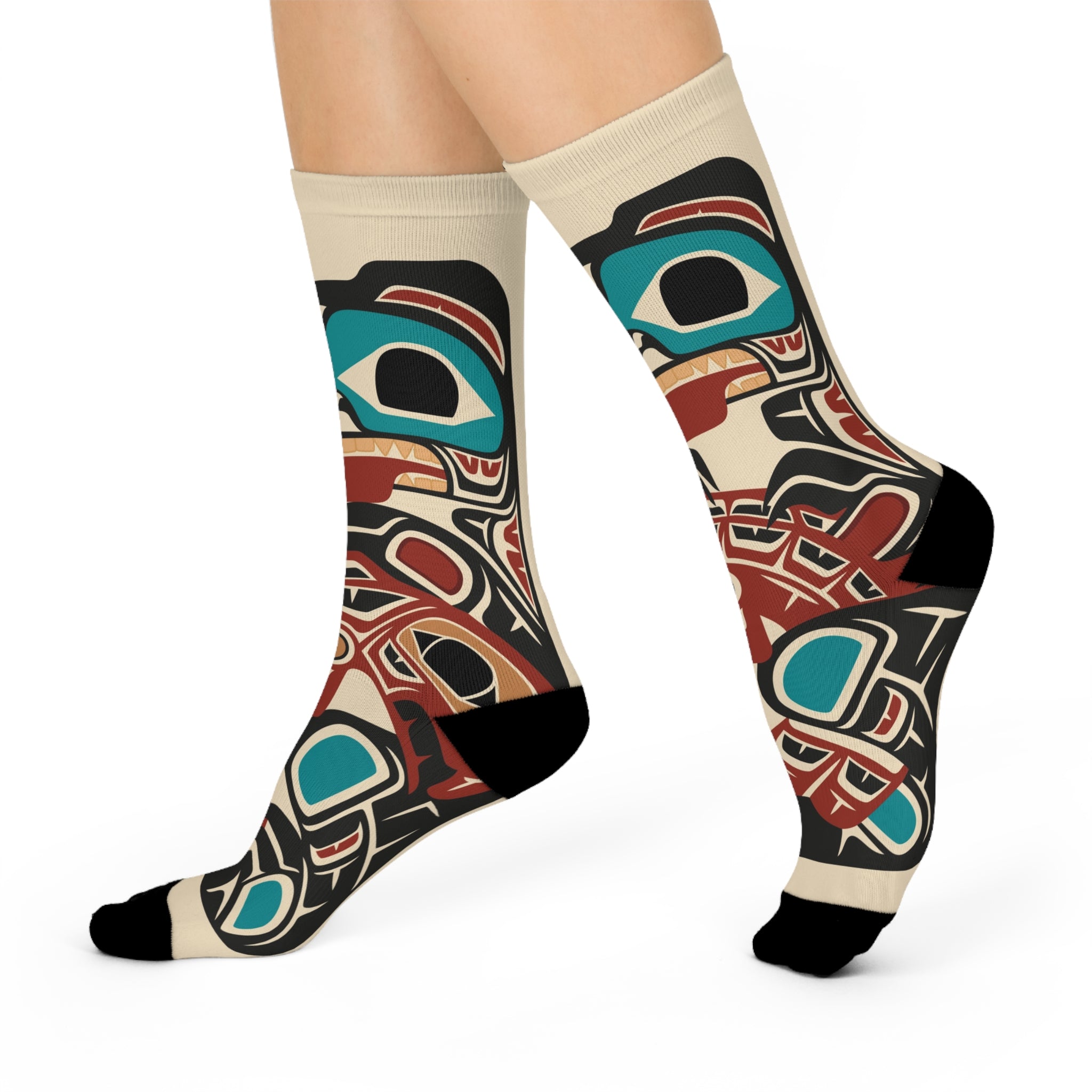 Socks | Classic Tribal Bear & Salmon | Signature Collection
