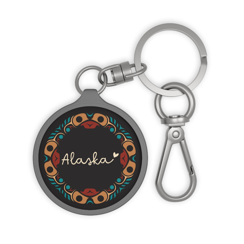 Keychain - Classic Tribal Band w/ Alaska Script - Northern Spiritlines™