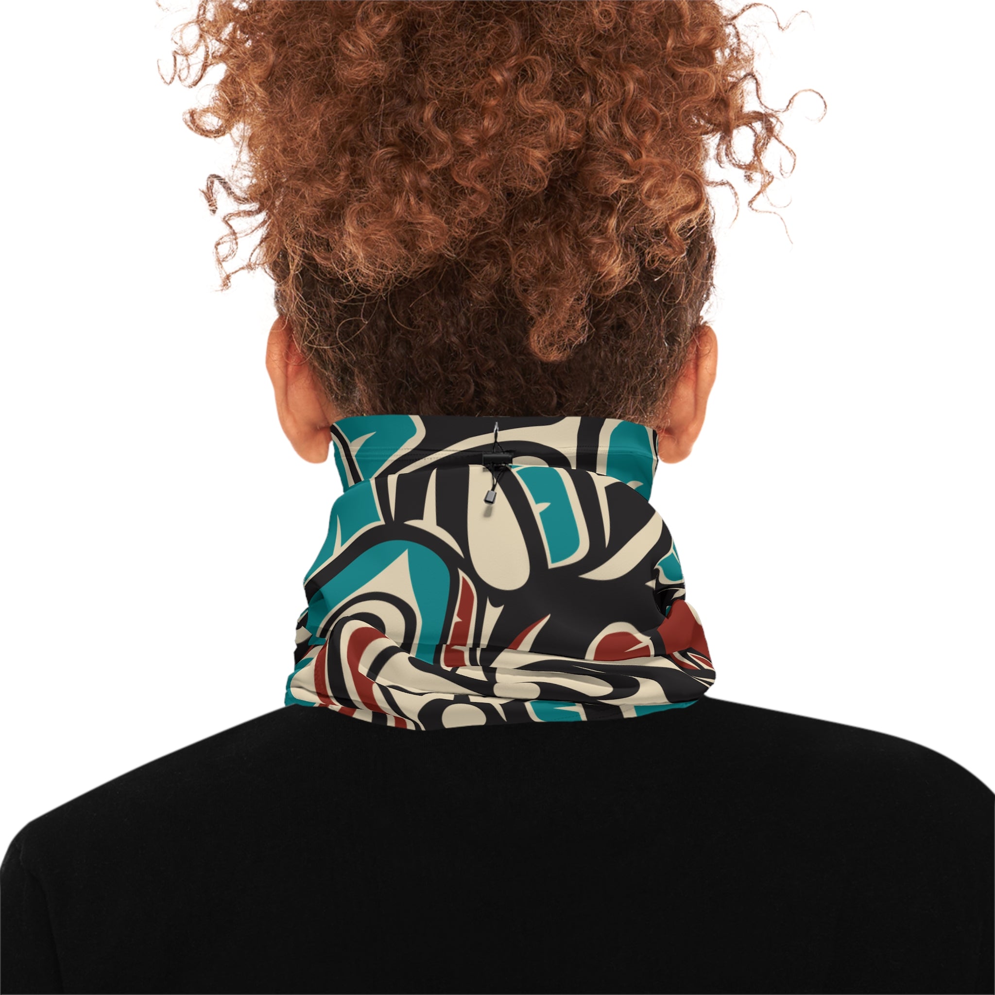 Neck Gaiter, Headband with Drawstring - Classic Tribal Hummingbird Print - Northern Spiritlines™