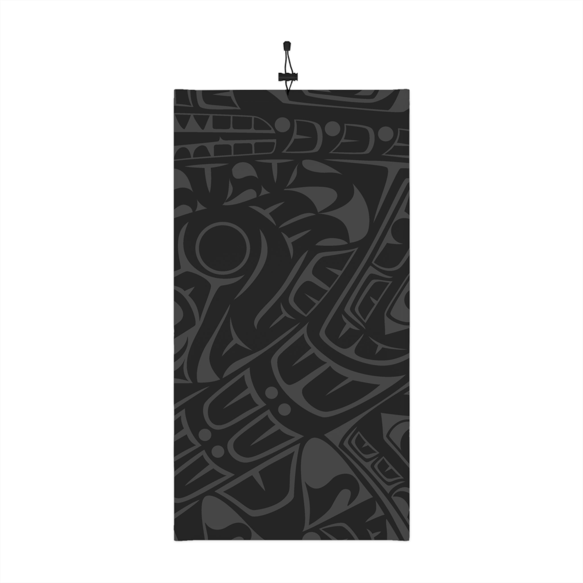 Neck Gaiter, Headband with Drawstring - Classic Smoky Tribal Print - Northern Spiritlines™