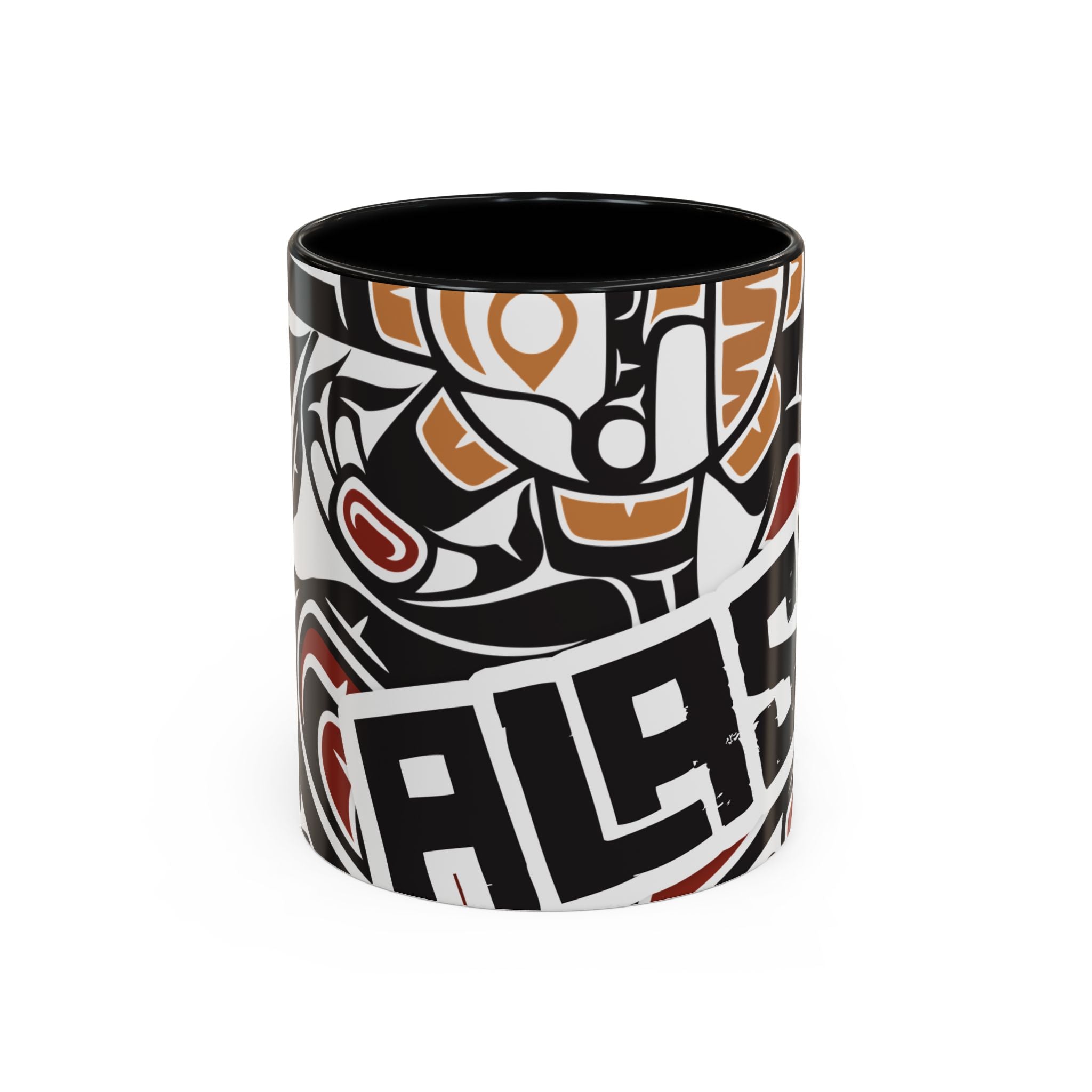 11 oz. Coffee Mug - Alaska Tribal Raven - AK State Line™ Collection