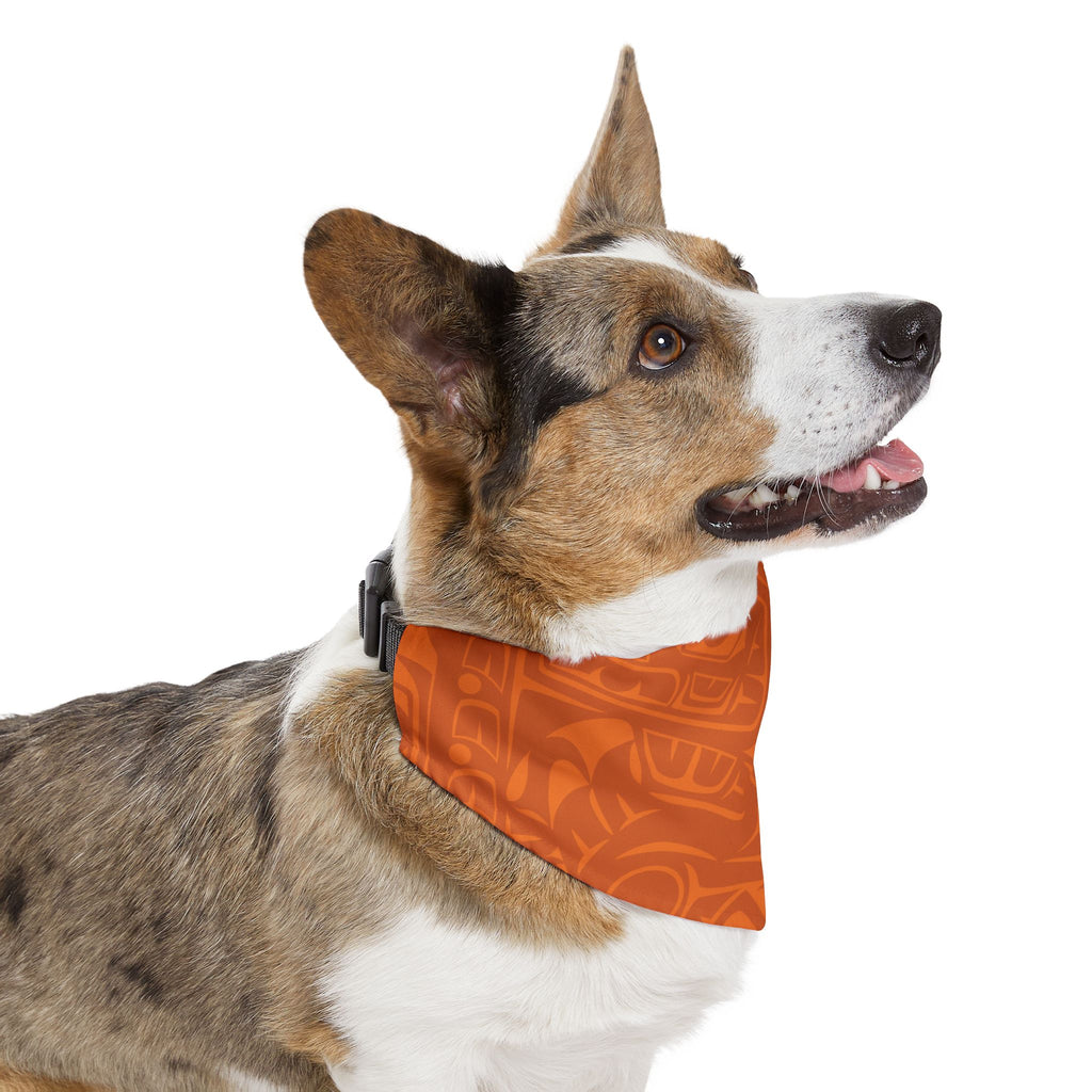 Pet Bandana Collar - Classic Tribal Print (Orange) Northern Spiritlines™