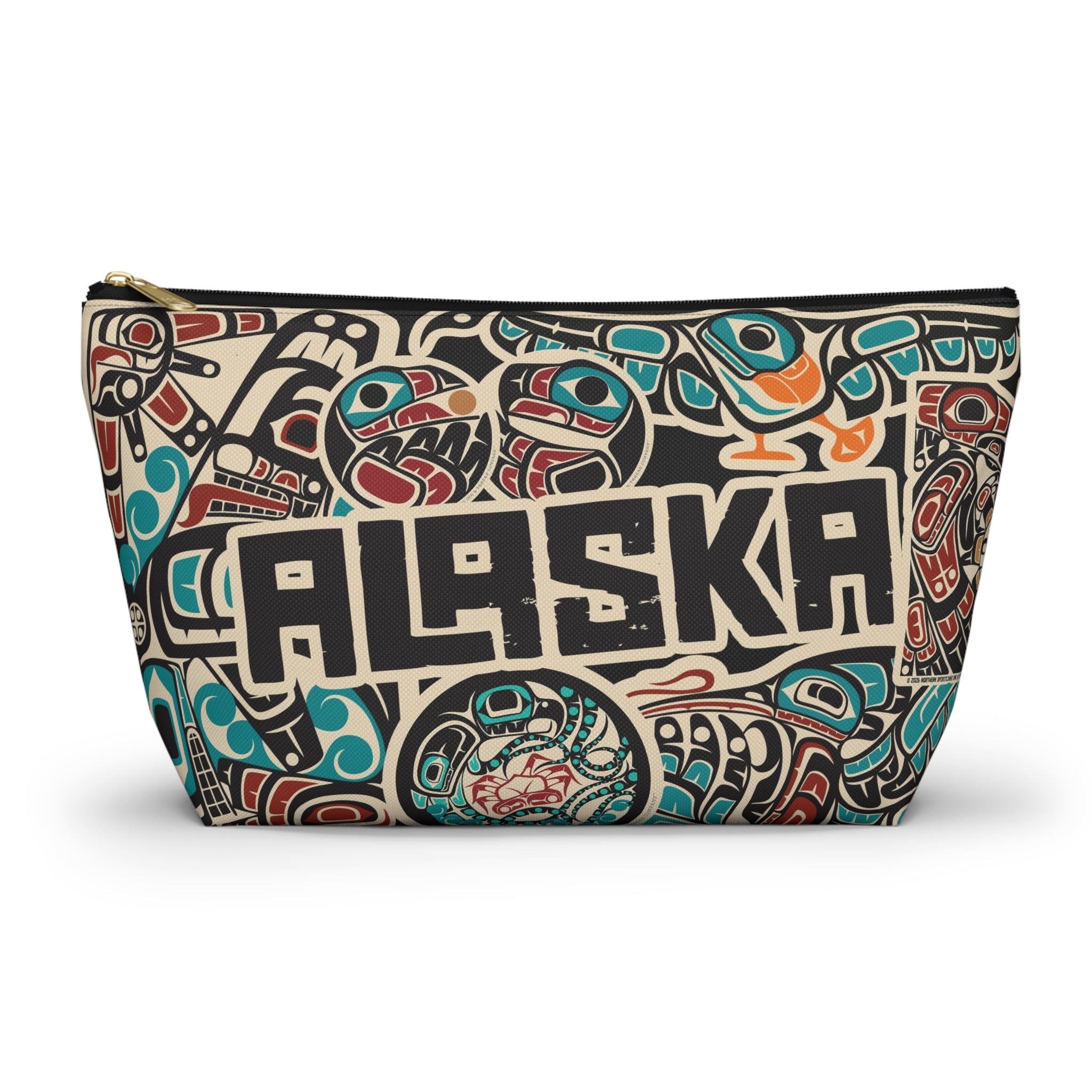 Travel Accessory Zipper Pouch - AK Sticker Bomb - AK State Line™ Collection