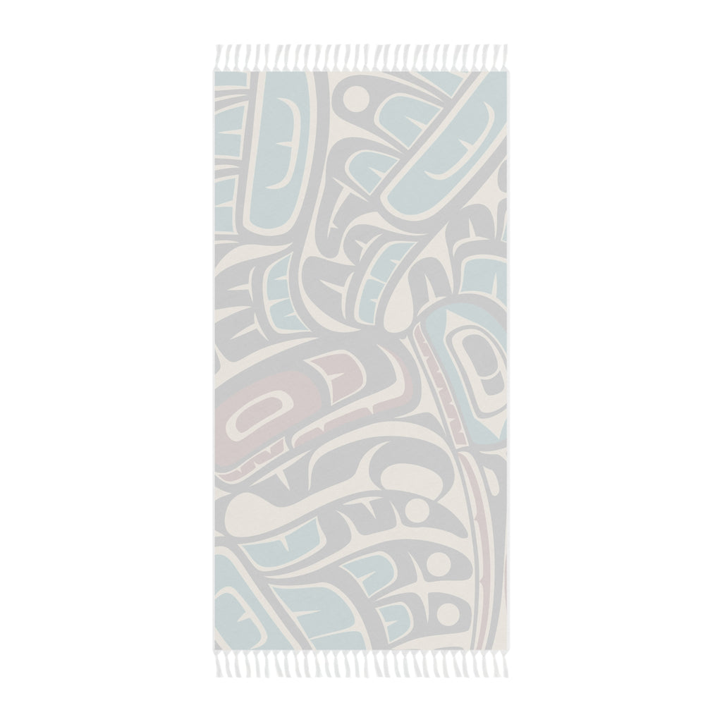 Boho Fringe Beach Cloth - Classic Tribal Hummingbird - Northern Spiritlines™