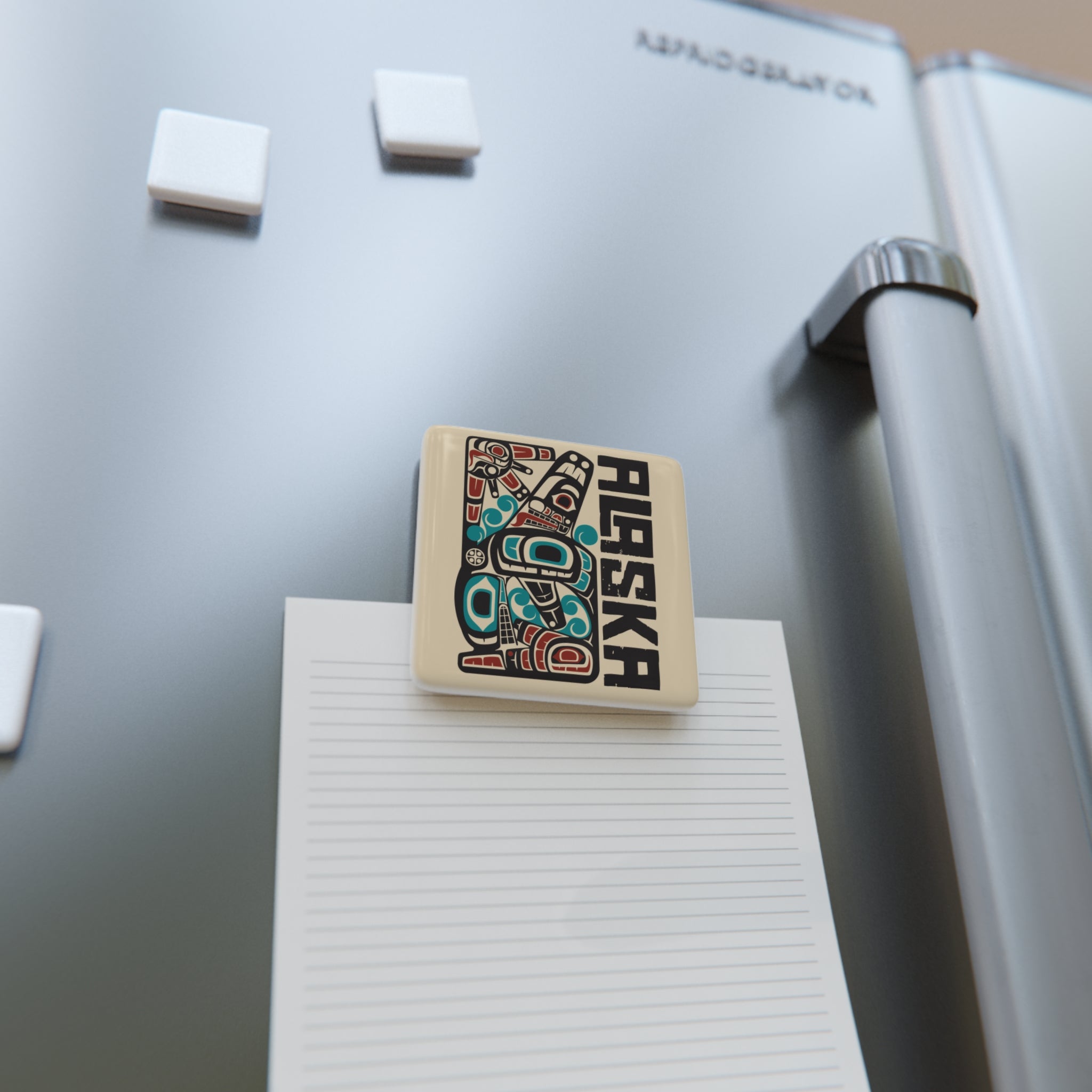 Porcelain Magnet - Classic Tribal Orca