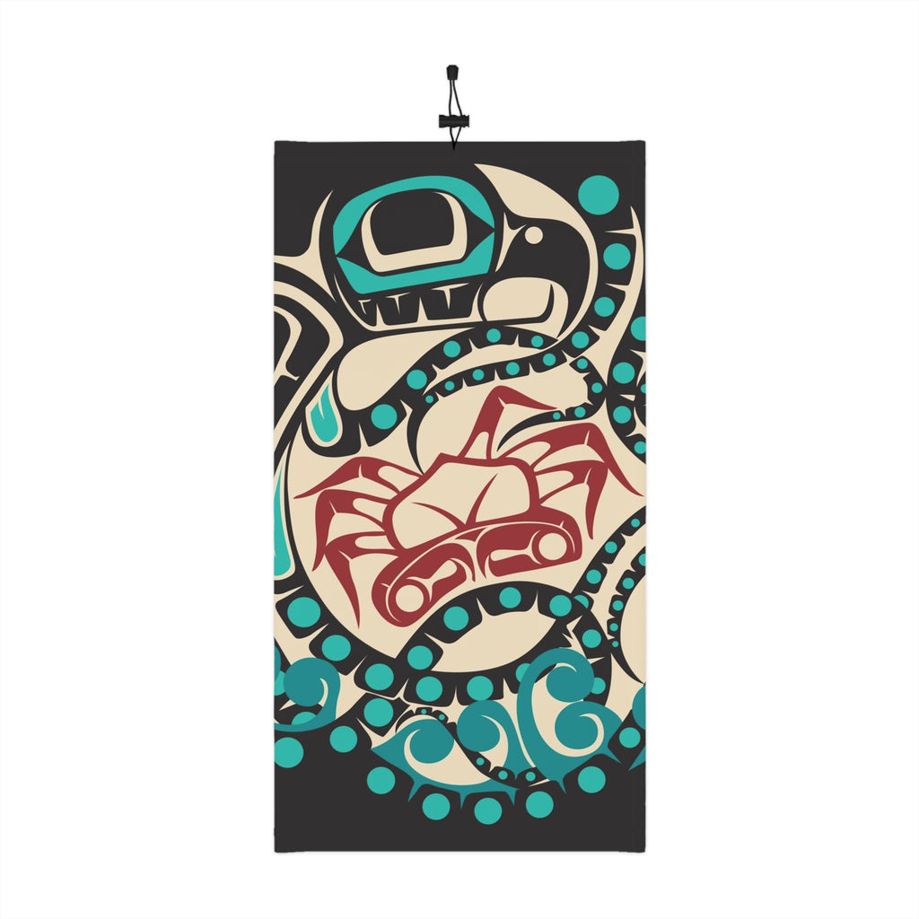 Neck Gaiter, Headband with Drawstring - Classic Tribal Octopus Print - Northern Spiritlines™