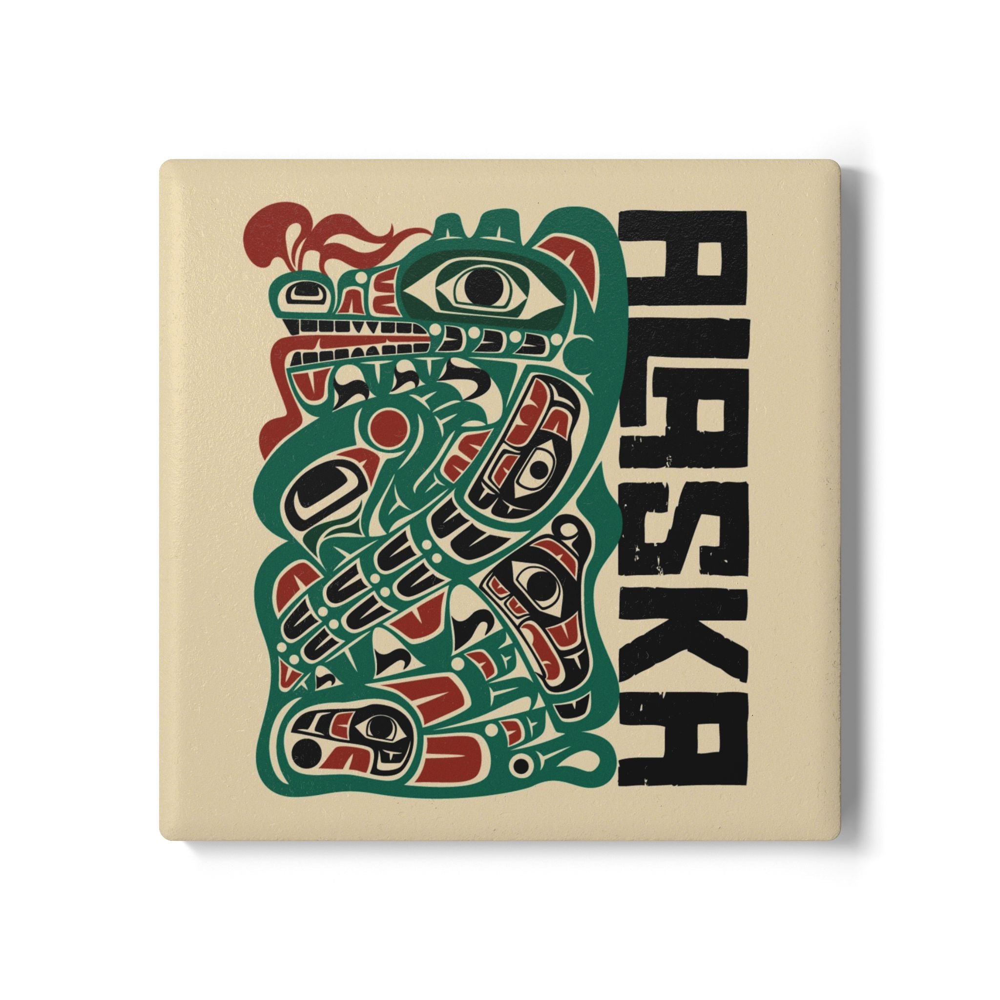 Ceramic Coaster | Alaska Tribal Sea Monster | Stateline Collection