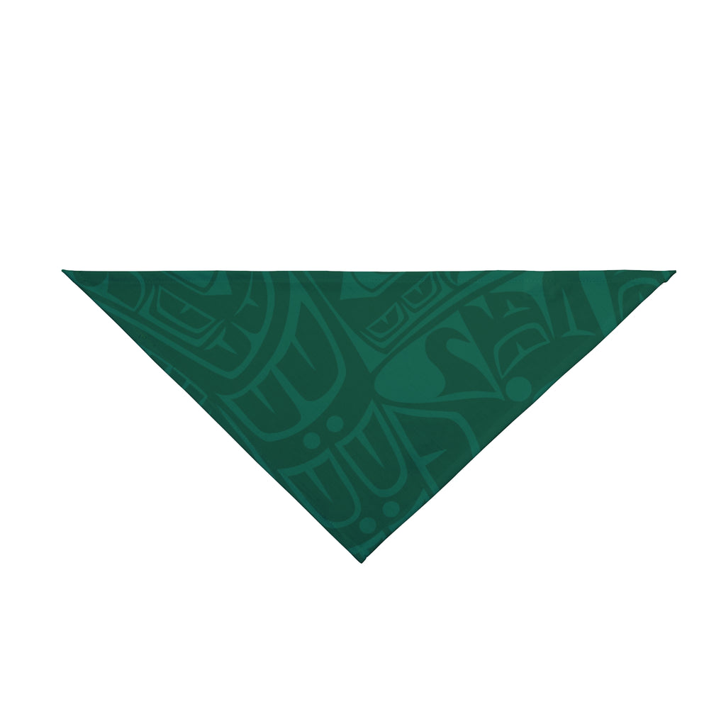 Pet Bandana - Classic Tribal Print (Green) - Northern Spiritlines™