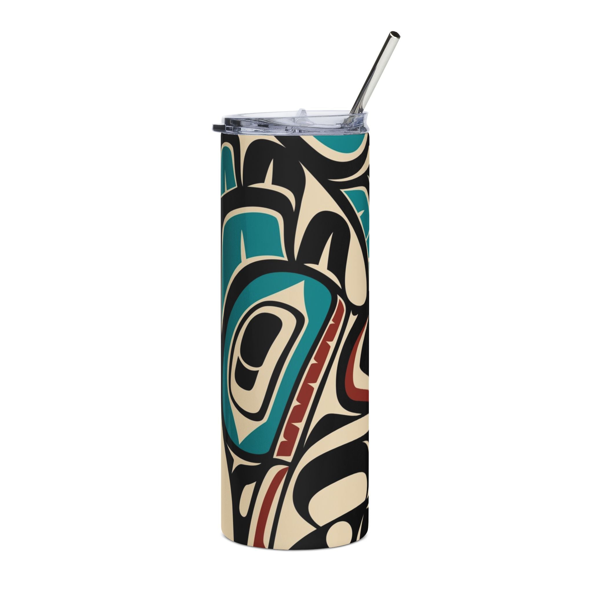 20 oz. Slim Tumbler w/ Straw | Tribal Hummingbird | Signature Collection