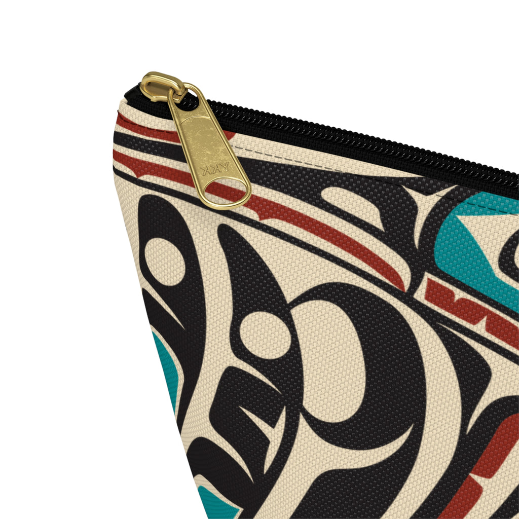 Travel Accessory Zipper Pouch - Classic Tribal Hummingbird Print - Northern Spiritlines™