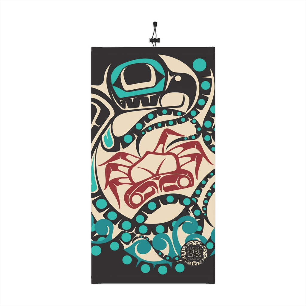 Neck Gaiter, Headband with Drawstring - Classic Tribal Octopus Print - Northern Spiritlines™
