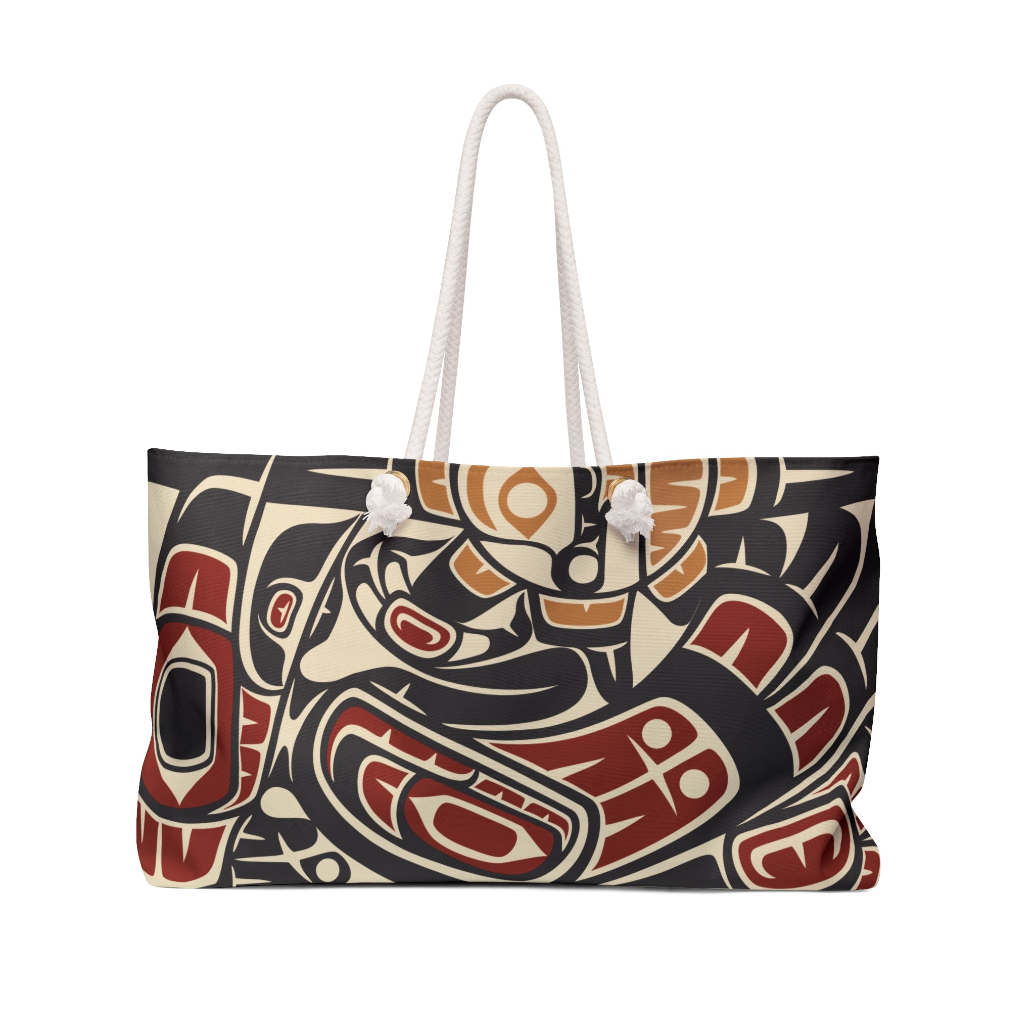Weekender Tote Bag - Classic Tribal Raven Print - Northern Spiritlines™