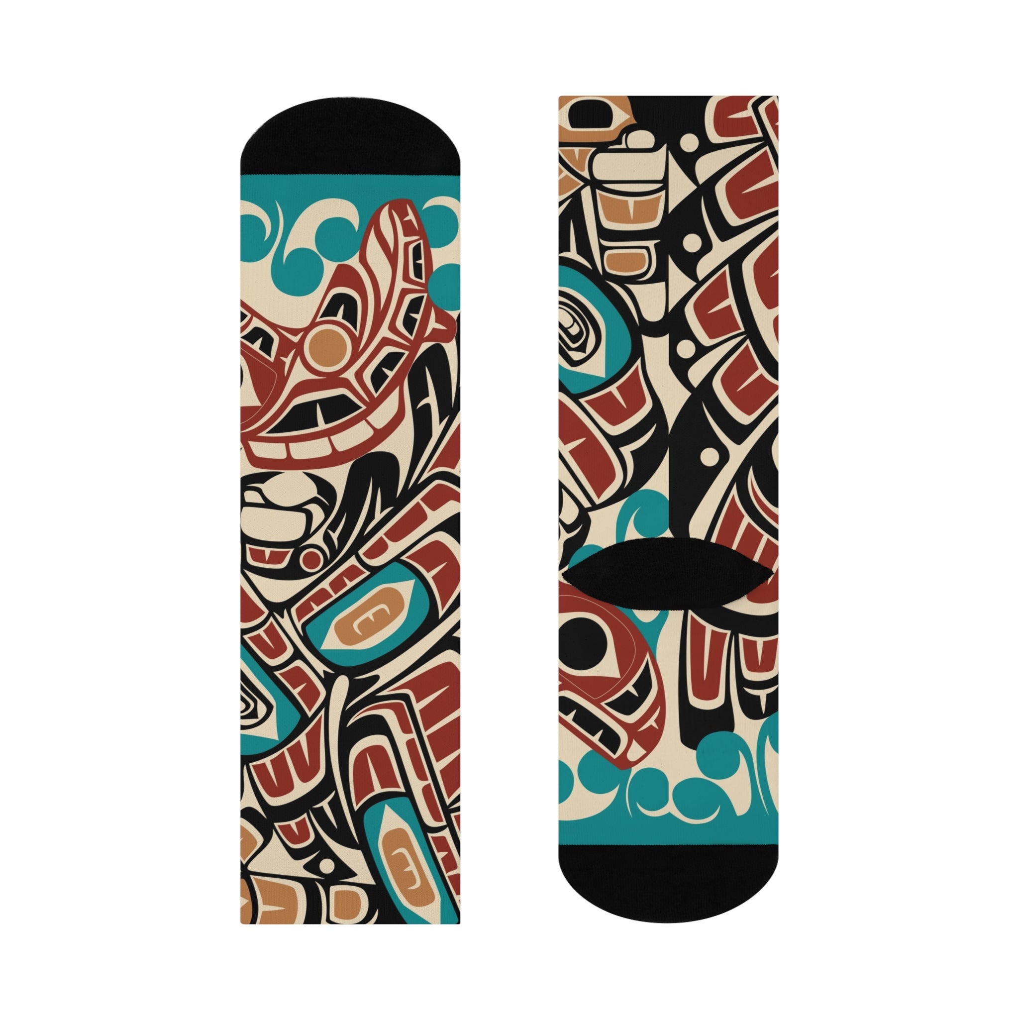 Socks | Classic Tribal Eagle & Salmon | Signature Collection