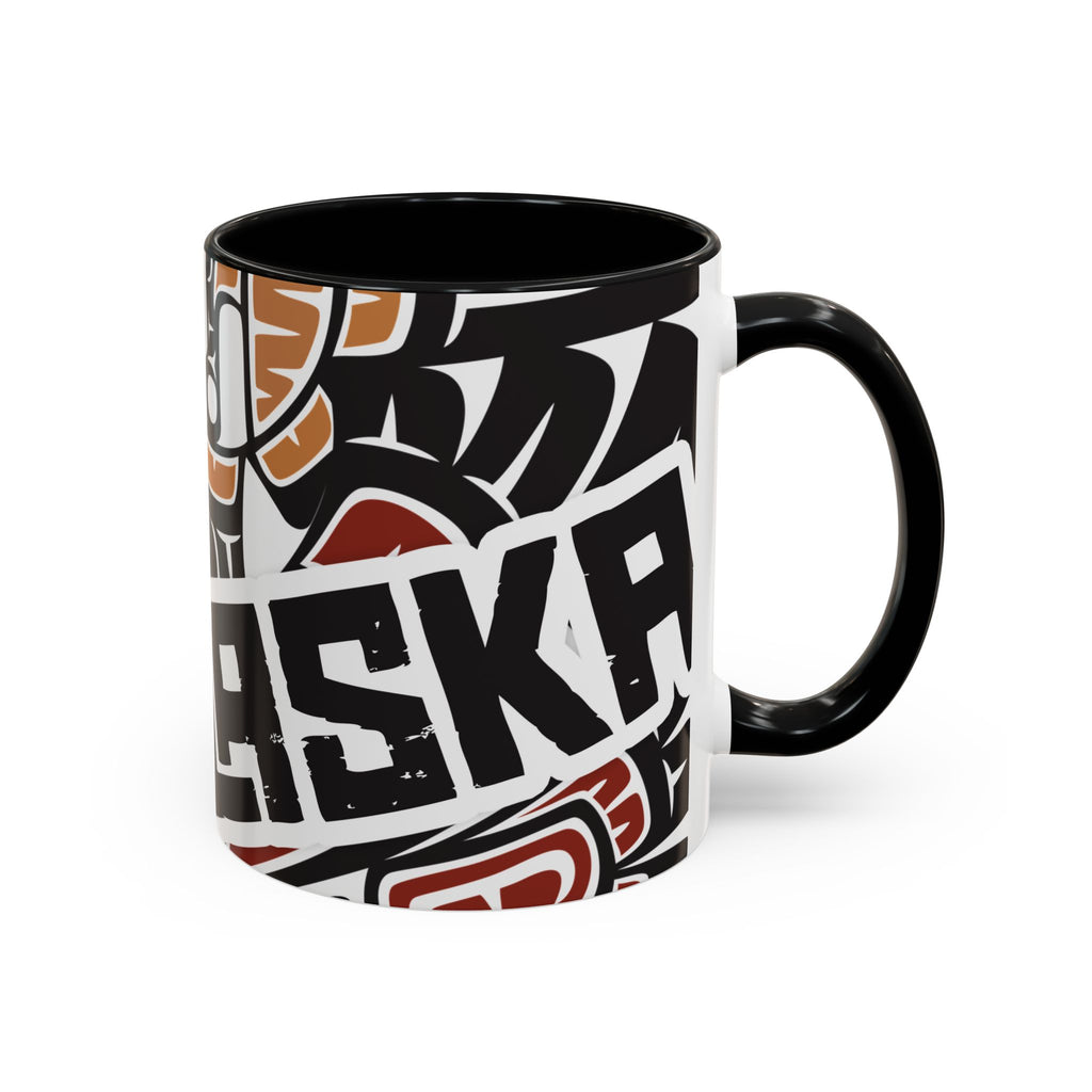 11 oz. Coffee Mug - Alaska Tribal Raven - AK State Line™ Collection