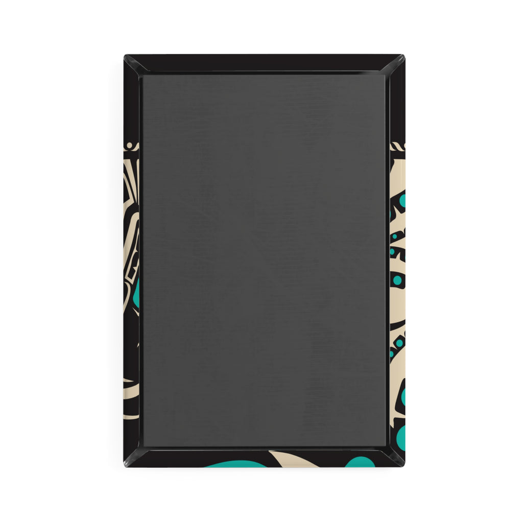 Metal Button Magnet - Alaska Tribal Octopus - AK State Line™ Collection