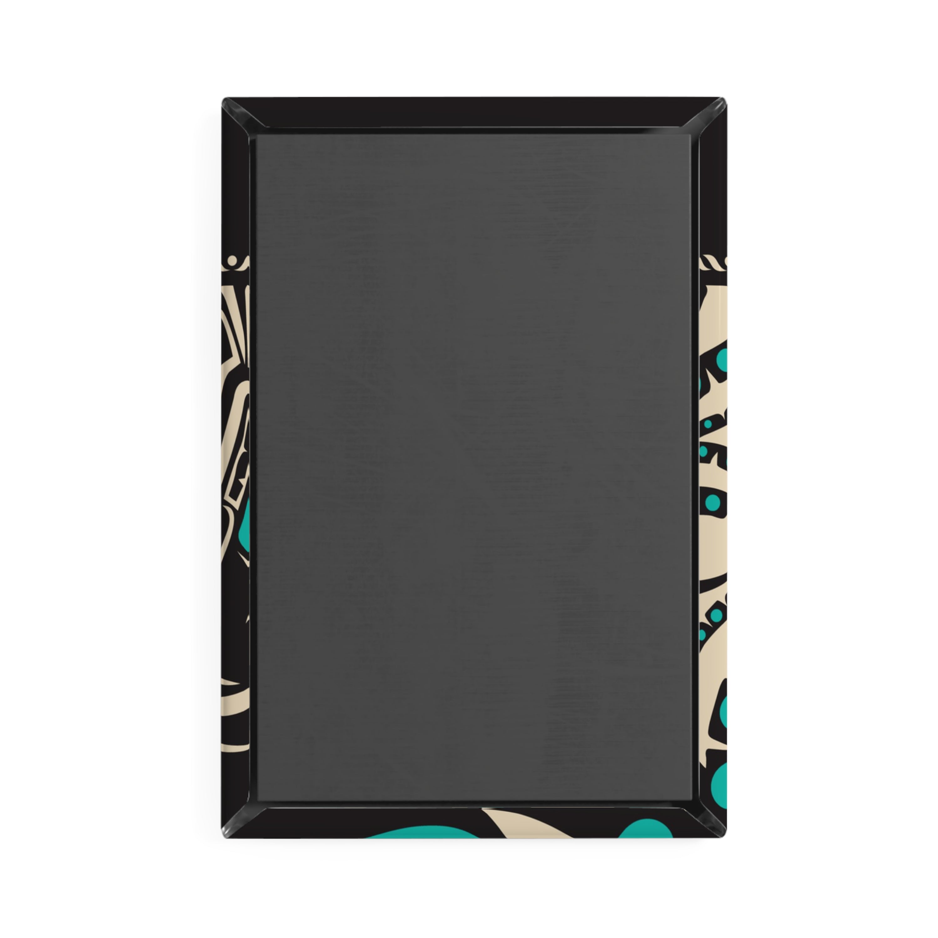 Metal Button Magnet - Alaska Tribal Octopus - AK State Line™ Collection