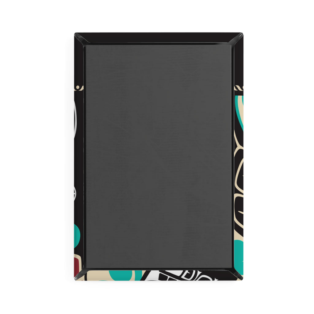 Metal Button Magnet - Alaska Tribal Orca - AK State Line™ Collection