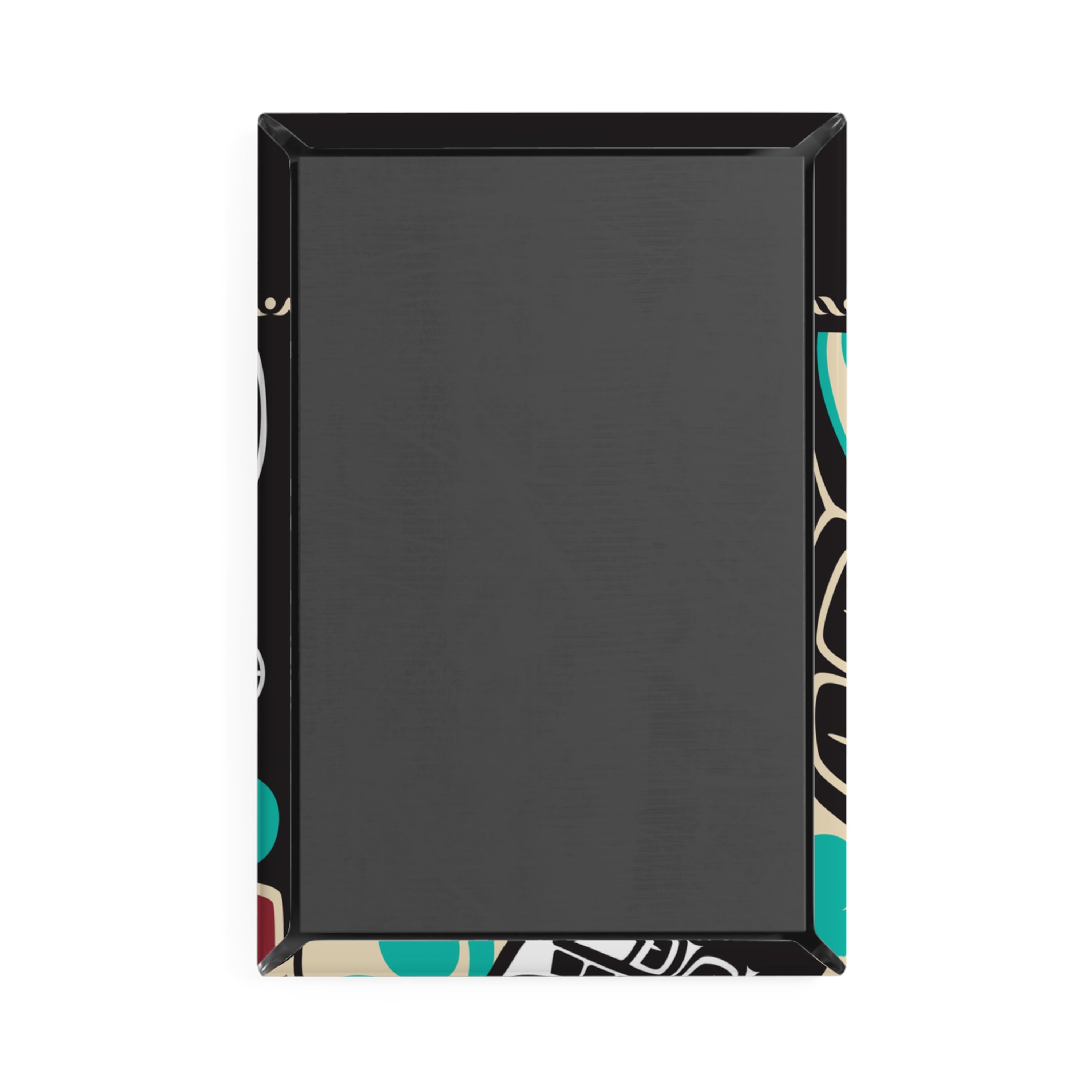 Metal Button Magnet - Alaska Tribal Orca - AK State Line™ Collection