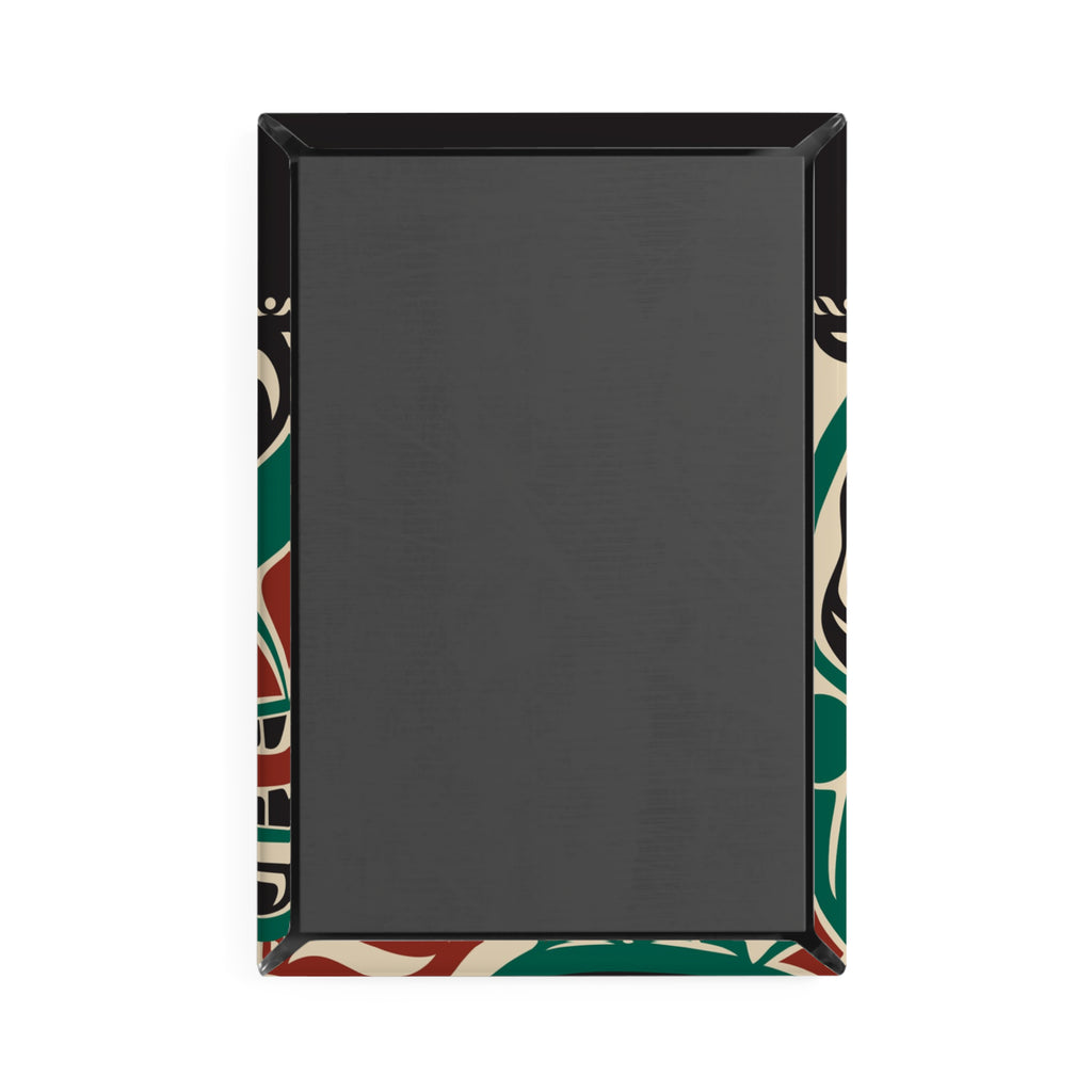 Metal Button Magnet - Alaska Tribal Sea Monster - AK State Line™ Collection