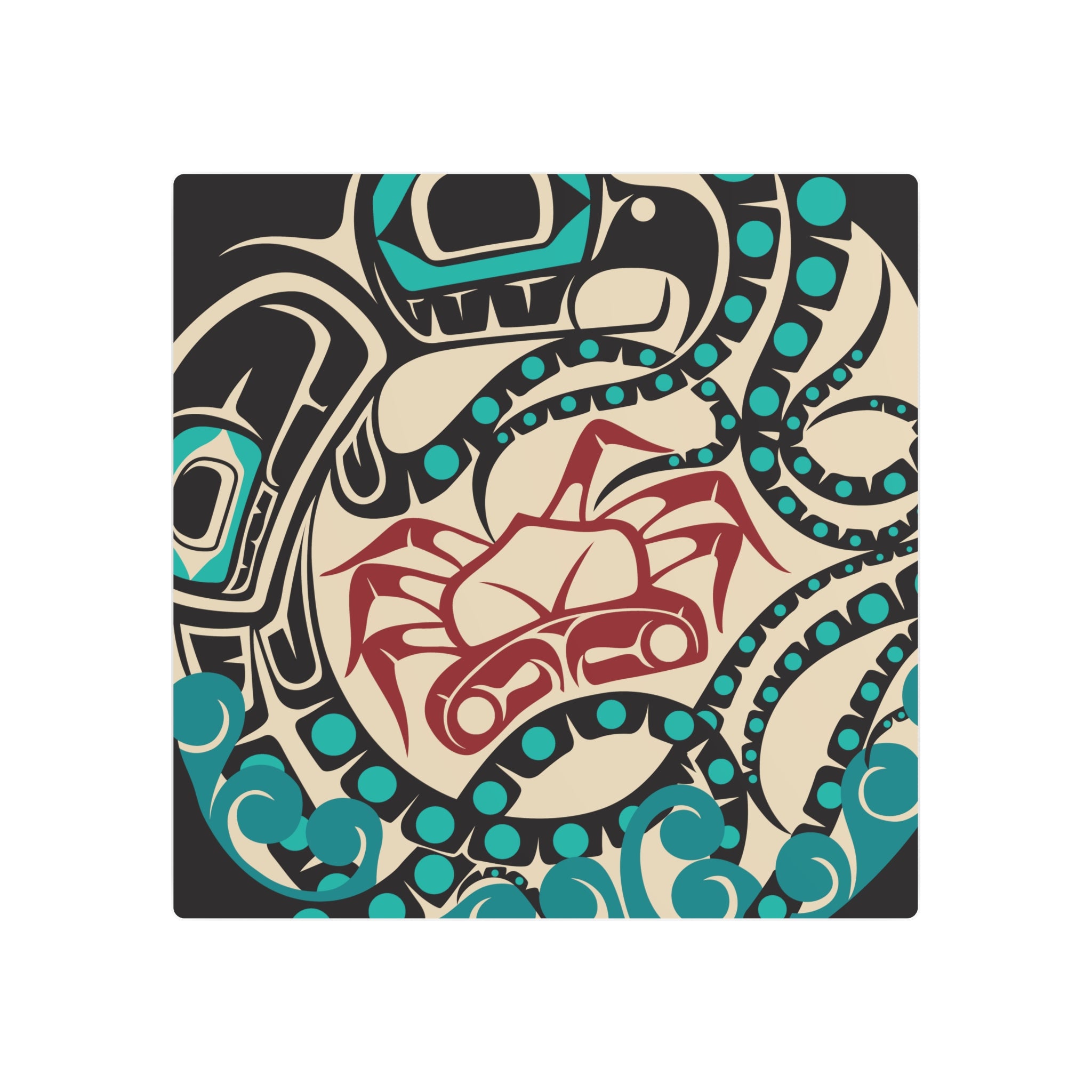 Metal Wall Art - Classic Tribal Octopus - Northern Spiritlines™