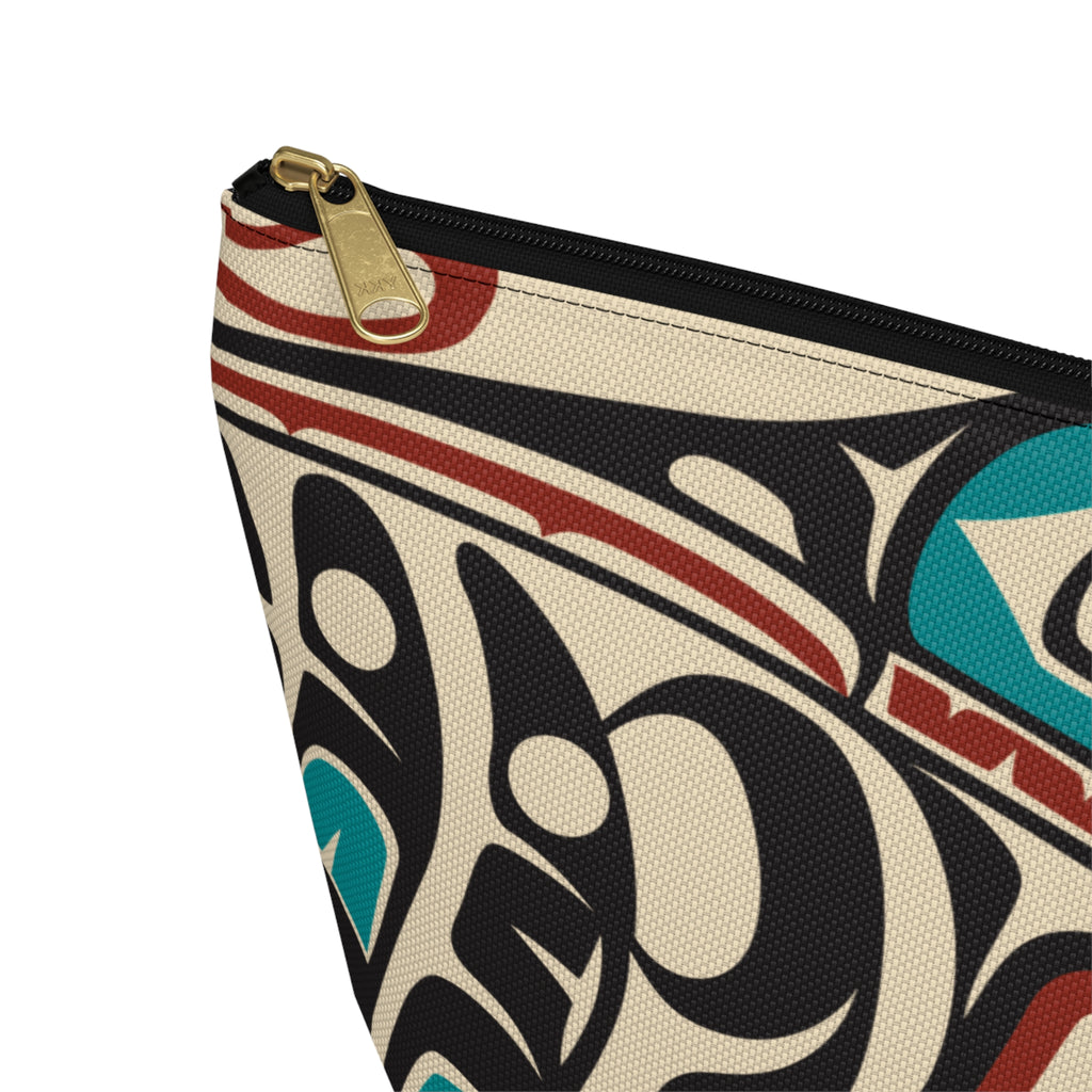 Travel Accessory Zipper Pouch - Classic Tribal Hummingbird Print - Northern Spiritlines™