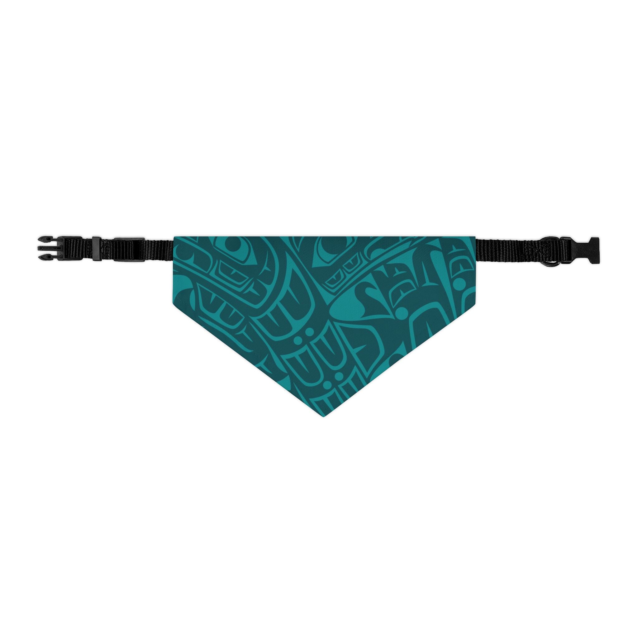 Pet Bandana Collar - Classic Tribal Print (Teal) Northern Spiritlines™