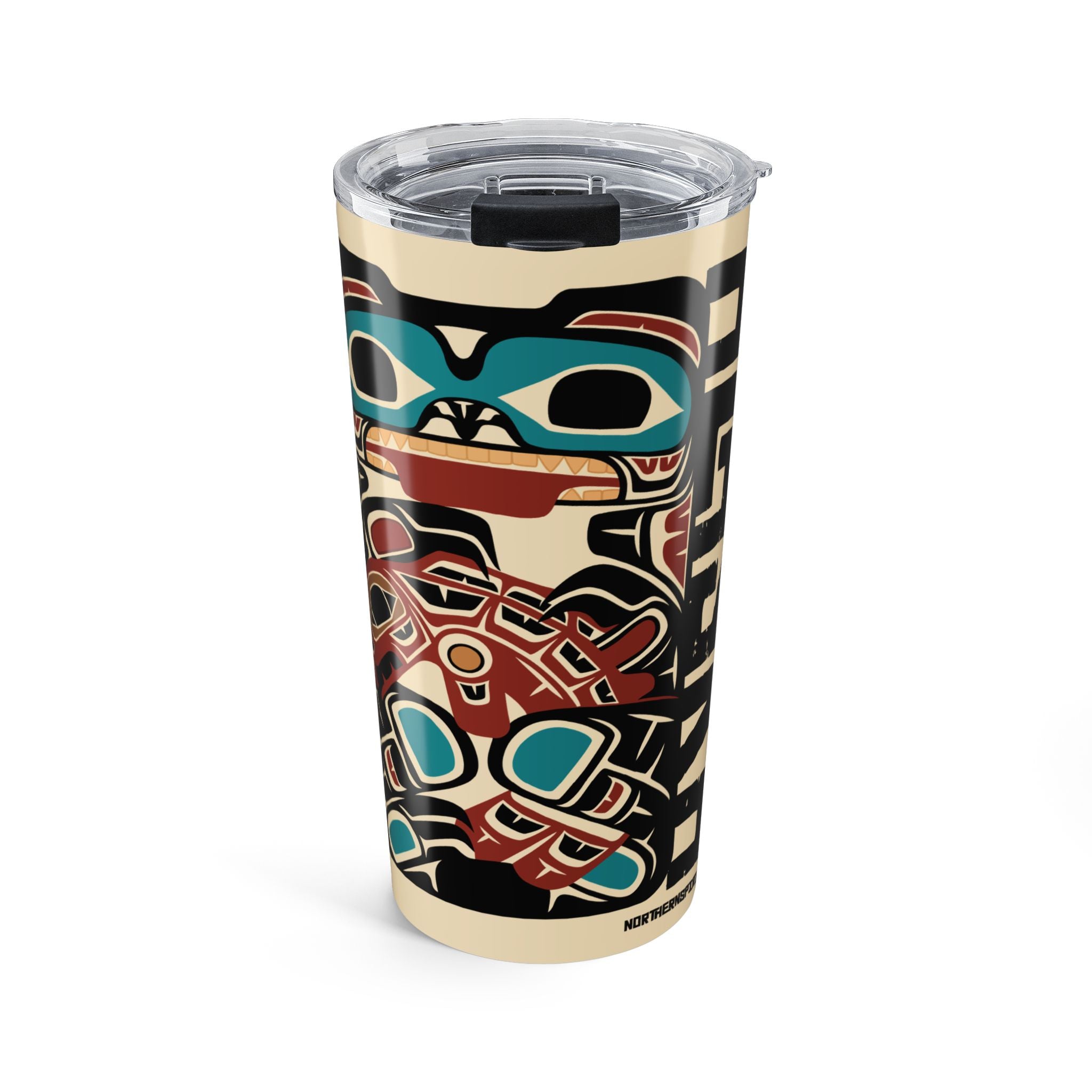 20 oz. Travel Tumbler | Alaska Bear & Salmon | Stateline™ Collection