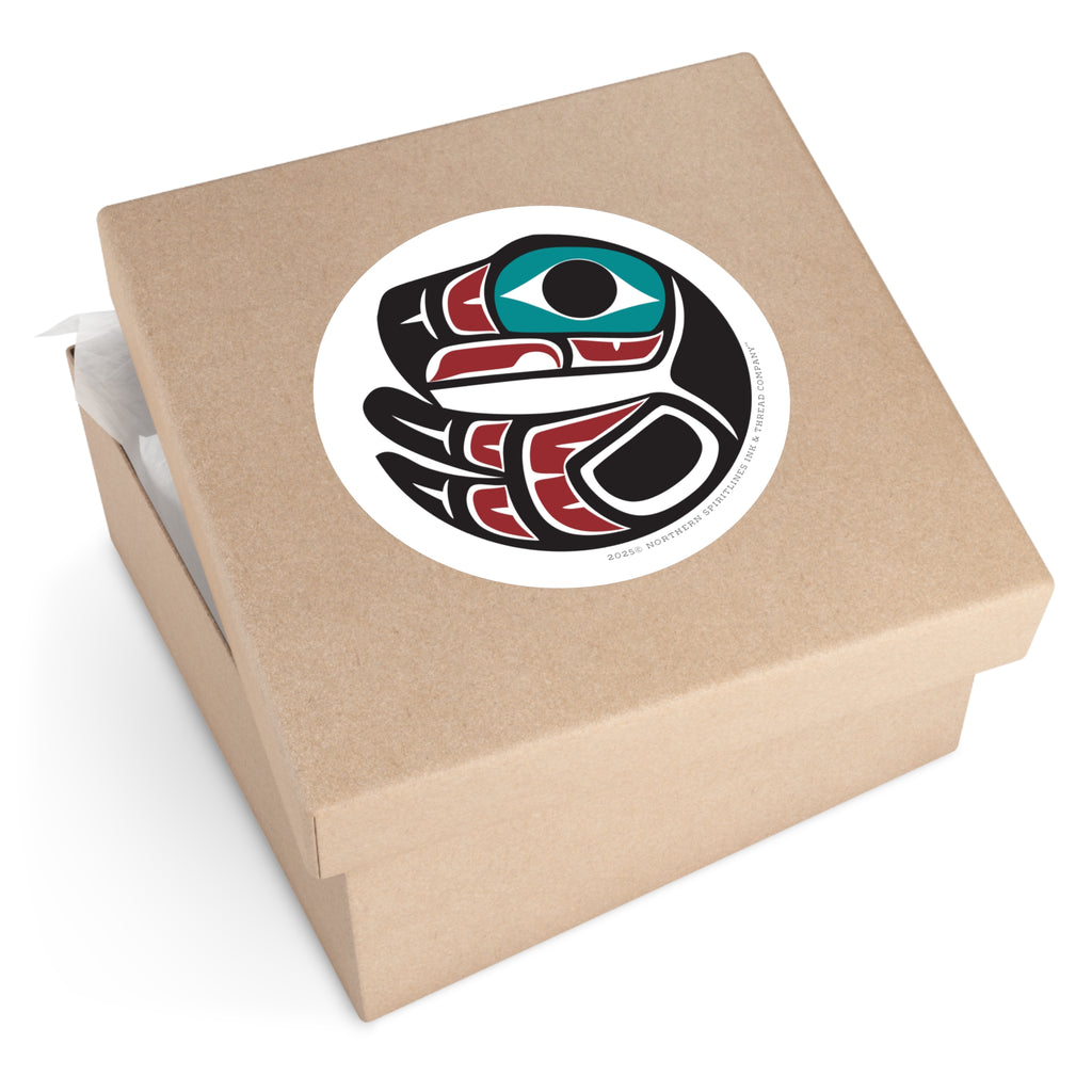 Vinyl Sticker Indoor/Outdoor - Round Tribal Eagle - Northern Spiritlines™