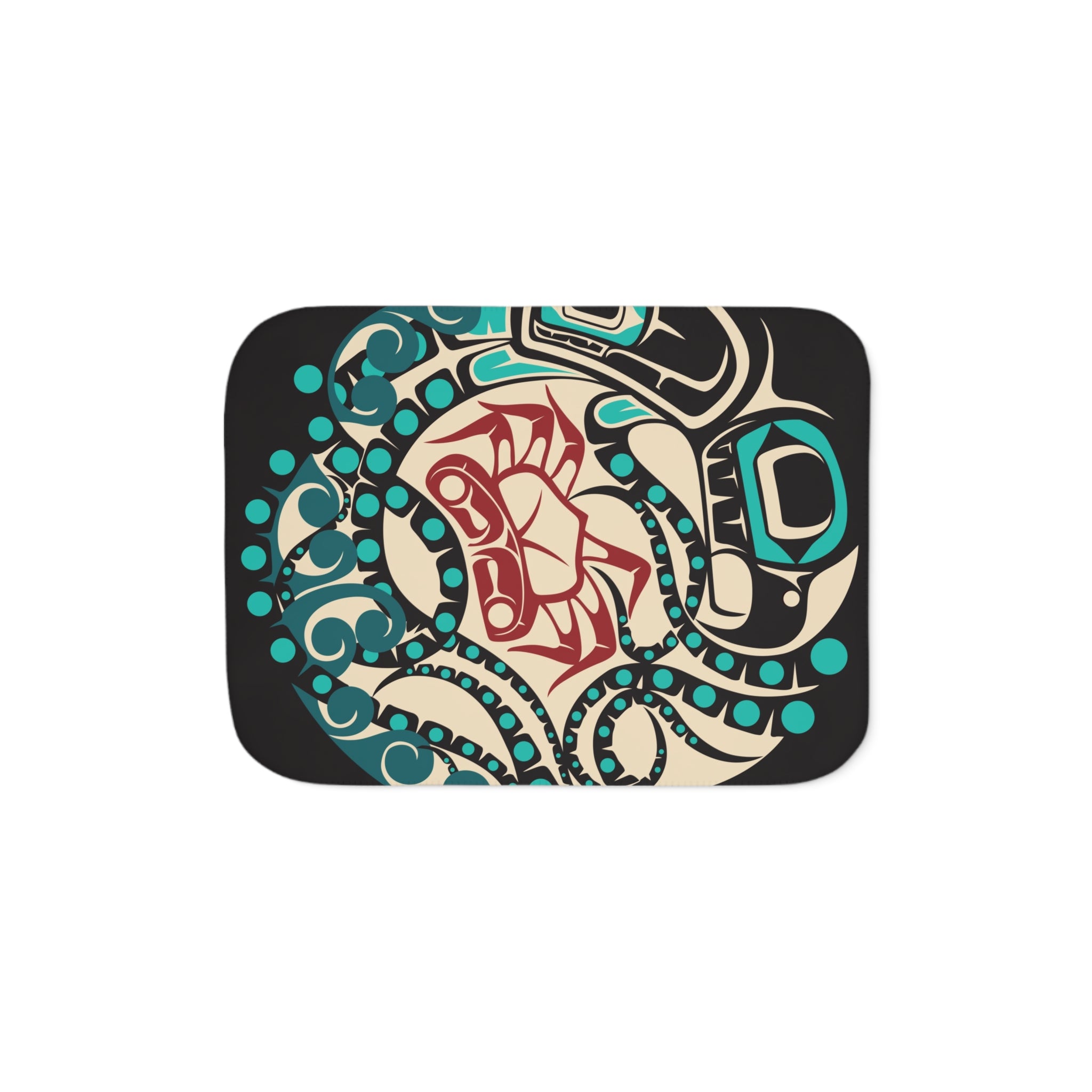 Sherpa Fleece Blanket - Classic Tribal Octopus - Northern Spiritlines™