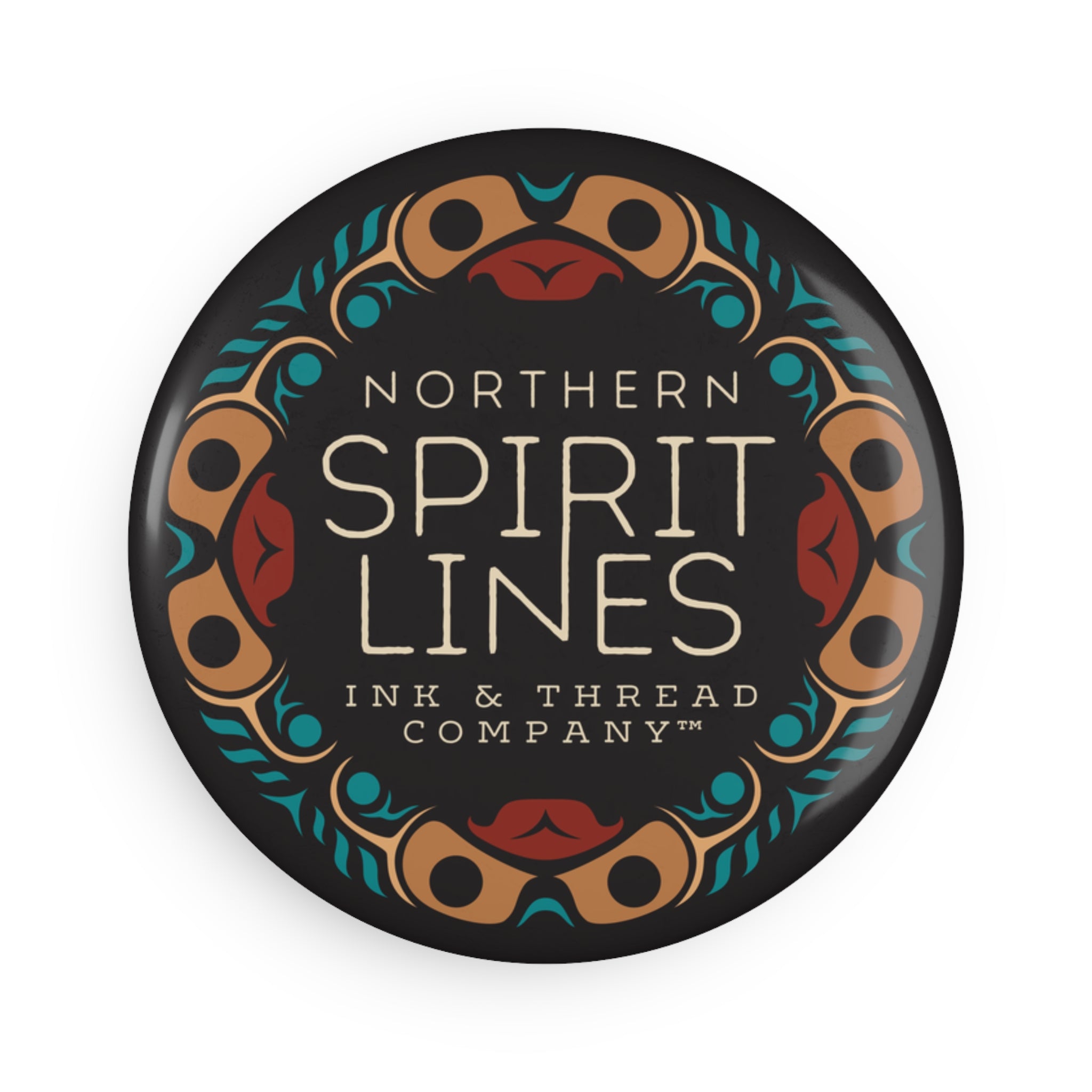 Round Metal Magnet - Northern Spiritlines™ Logo