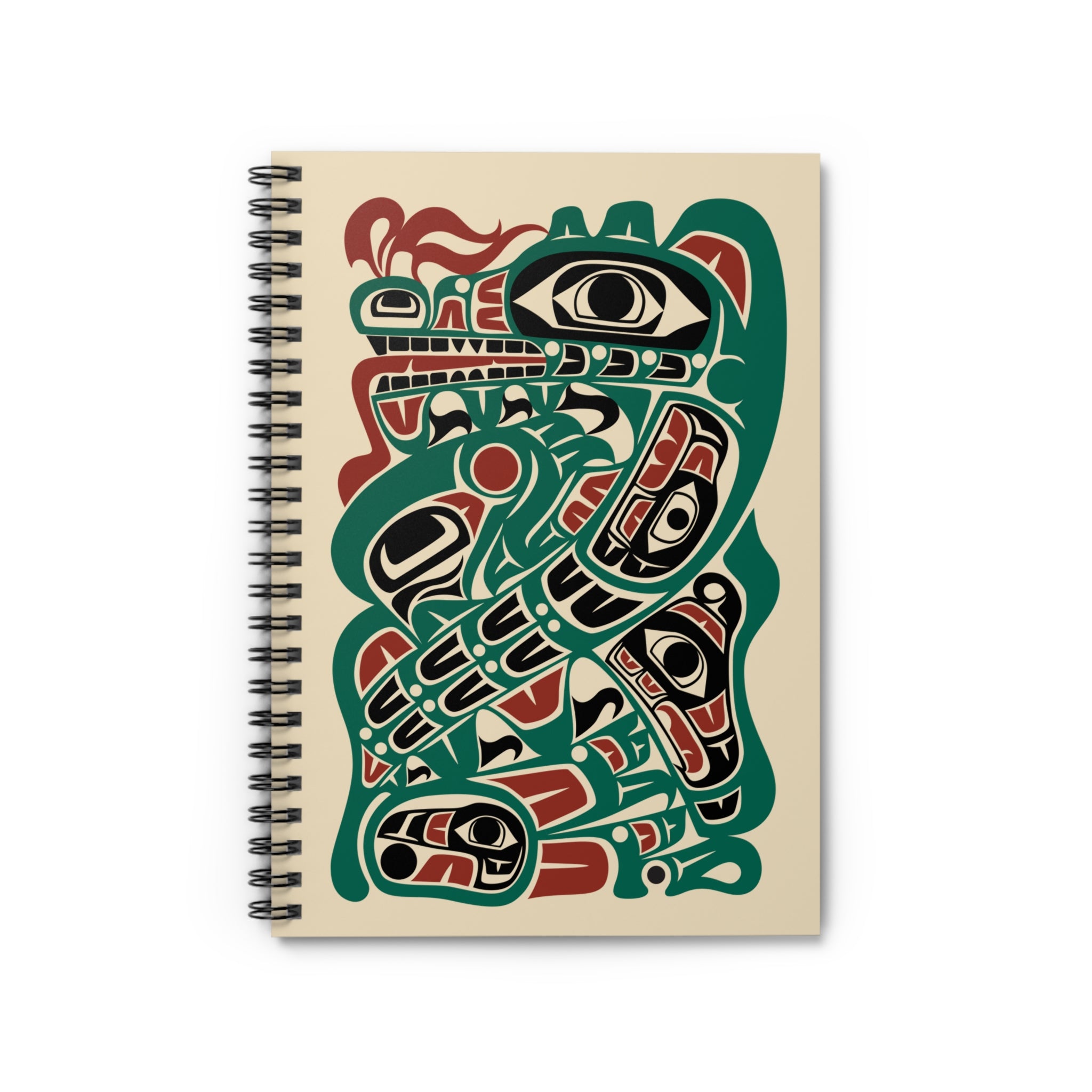 Journal - Spiral Bound | Classic Tribal Sea Monster | Signature Collection