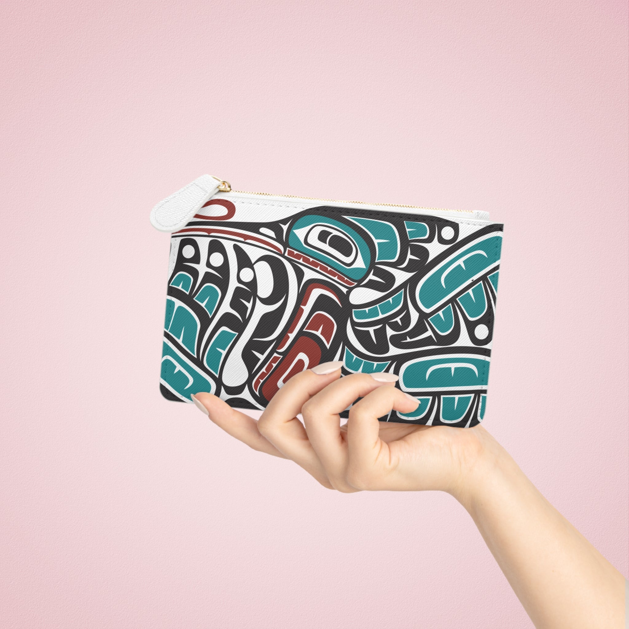 Mini Clutch Bag/Wallet - Classic Tribal Hummingbird - Northern Spiritlines™