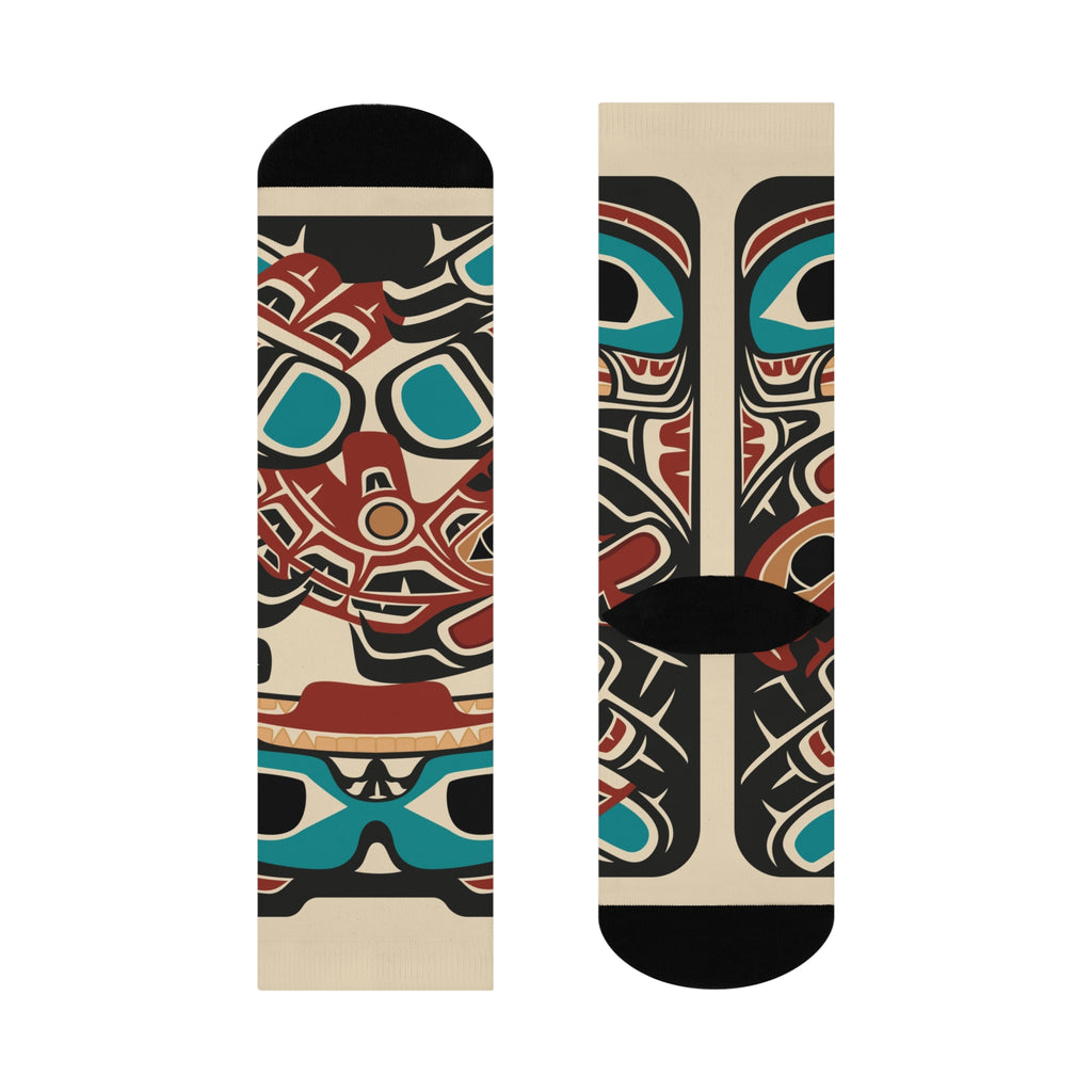 Socks | Classic Tribal Bear & Salmon | Signature Collection