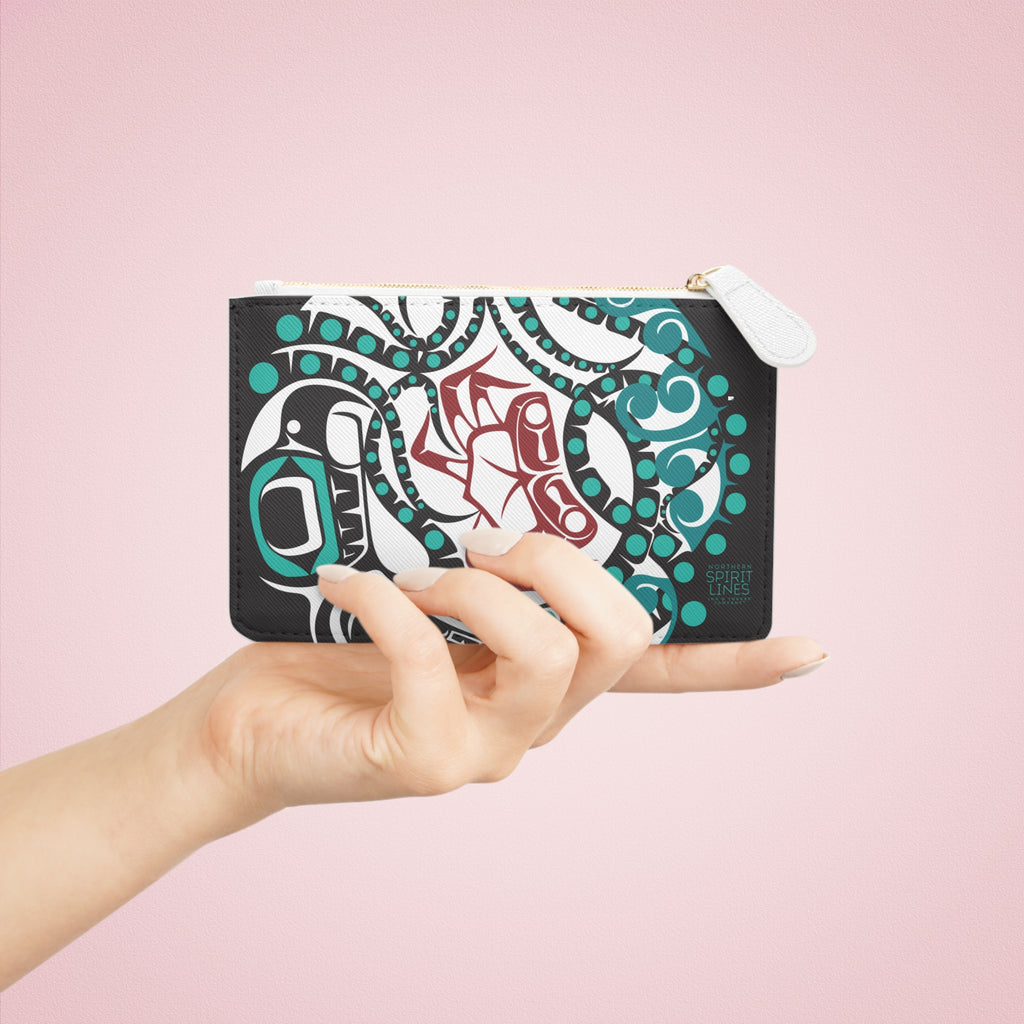 Mini Clutch Bag/Wallet - Classic Tribal Octopus - Northern Spiritlines™