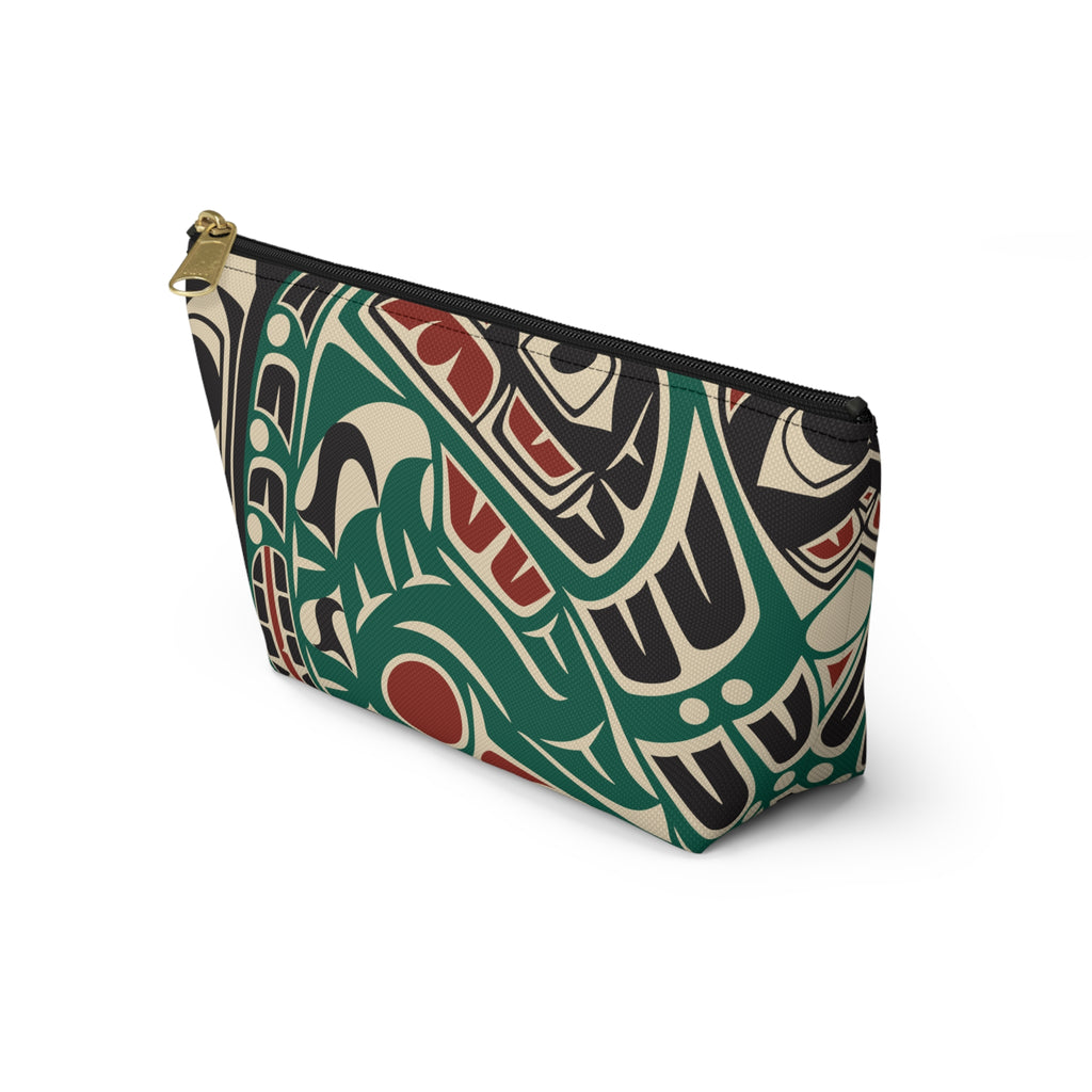 Travel Accessory Zipper Pouch - Classic Tribal Sea Monster - Northern Spiritlines™