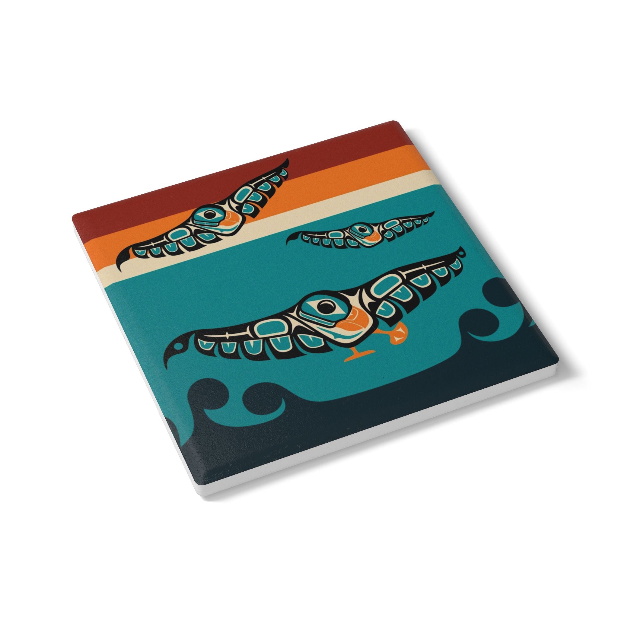 Ceramic Coaster | Classic Tribal Puffin | Signature Collection
