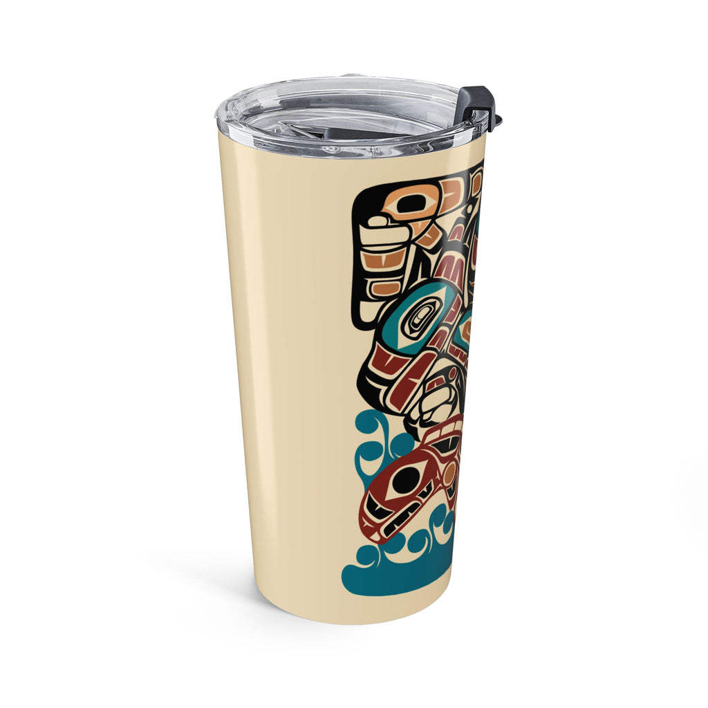 20 oz. Travel Tumbler | Alaska Eagle & Salmon | Stateline™ Collection
