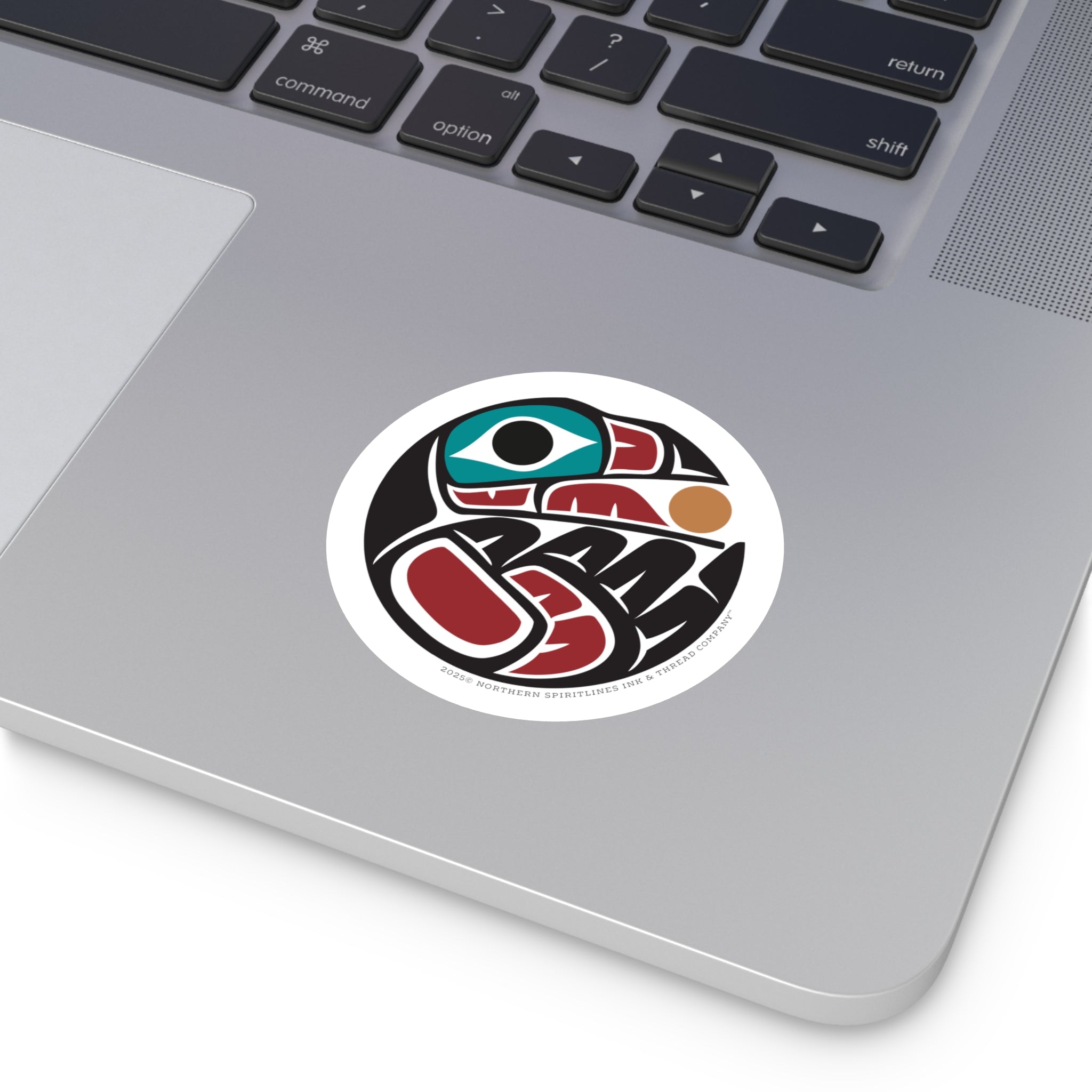 Vinyl Sticker Indoor/Outdoor - Round Tribal Raven - Northern Spiritlines™