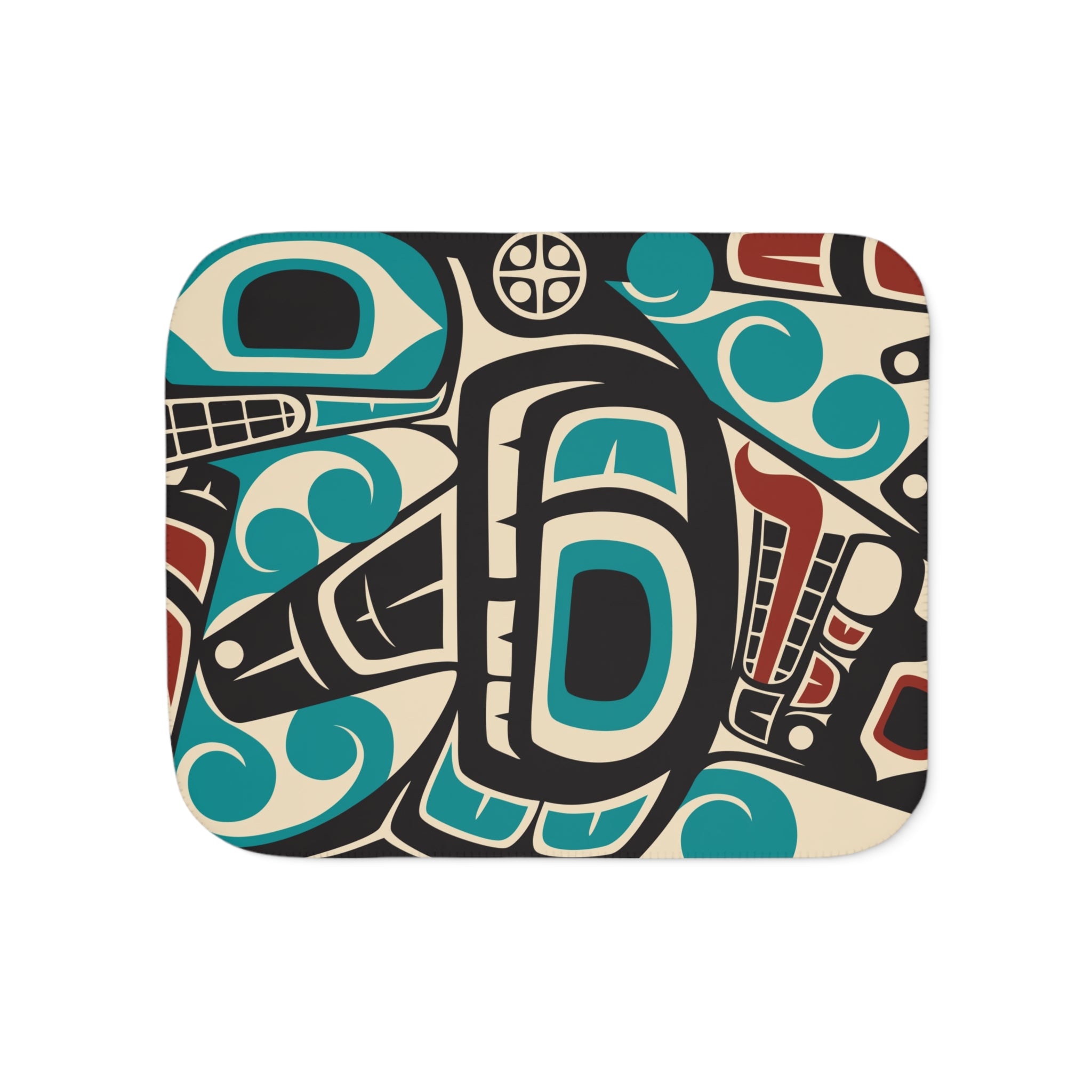 Sherpa Fleece Blanket - Classic Tribal Orca - Northern Spiritlines™