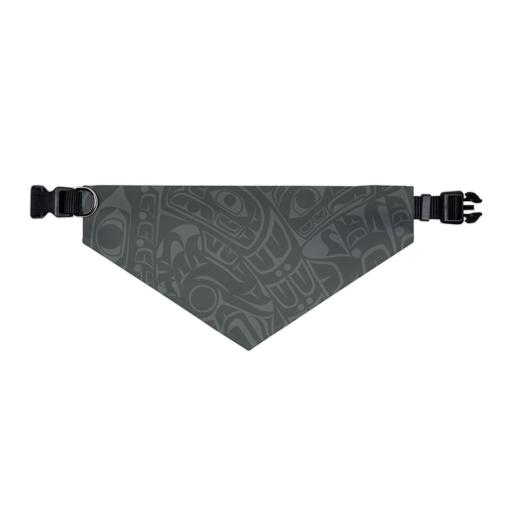Pet Bandana Collar - Classic Tribal Print (Gray) Northern Spiritlines™