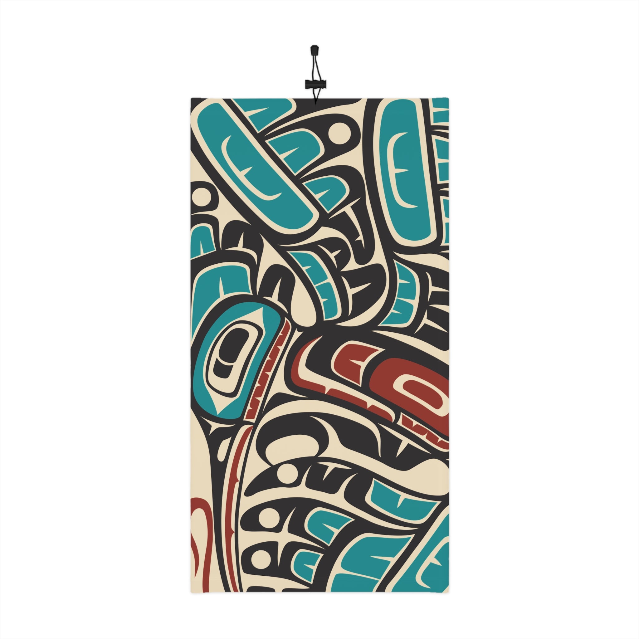 Neck Gaiter, Headband with Drawstring - Classic Tribal Hummingbird Print - Northern Spiritlines™