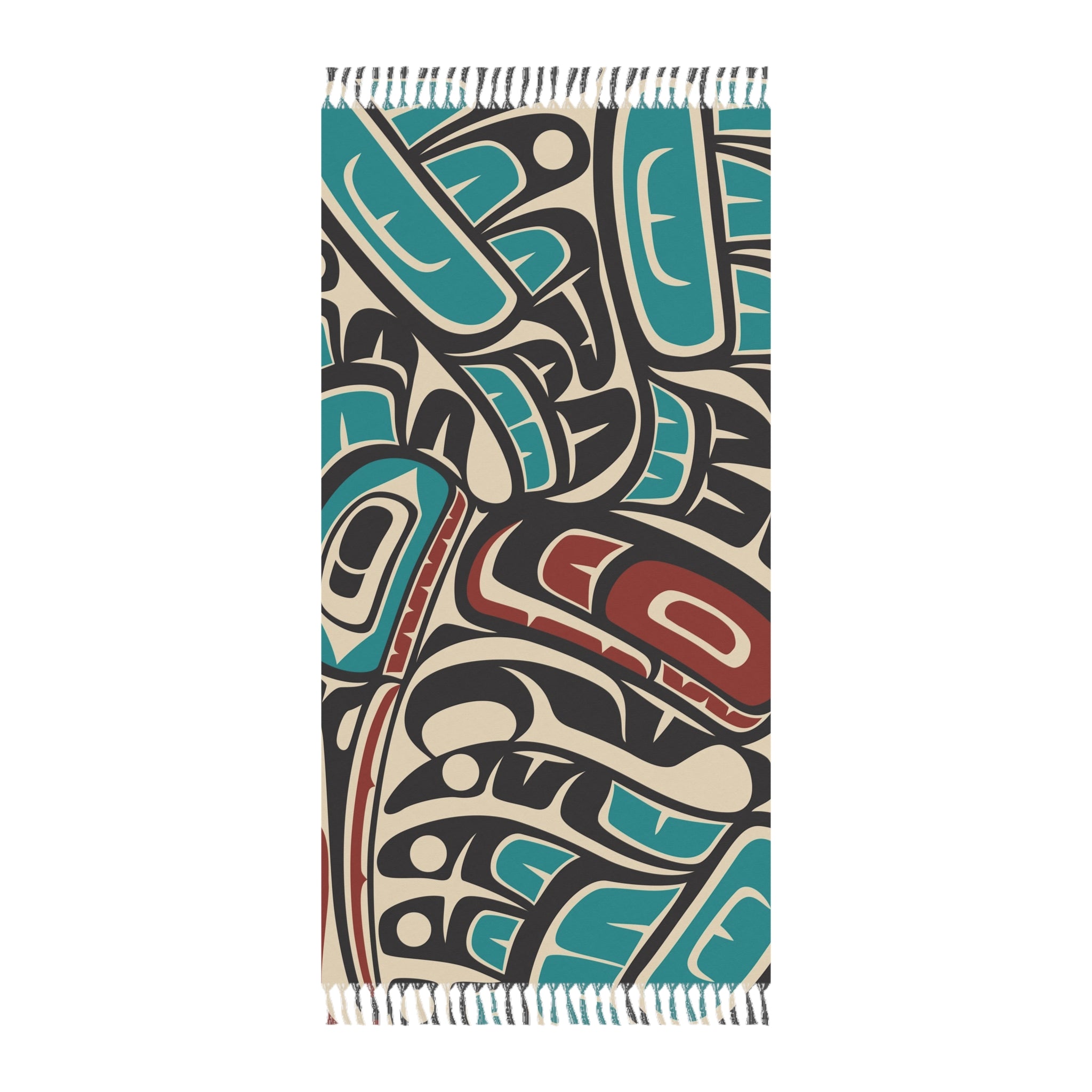 Boho Fringe Beach Cloth - Classic Tribal Hummingbird - Northern Spiritlines™