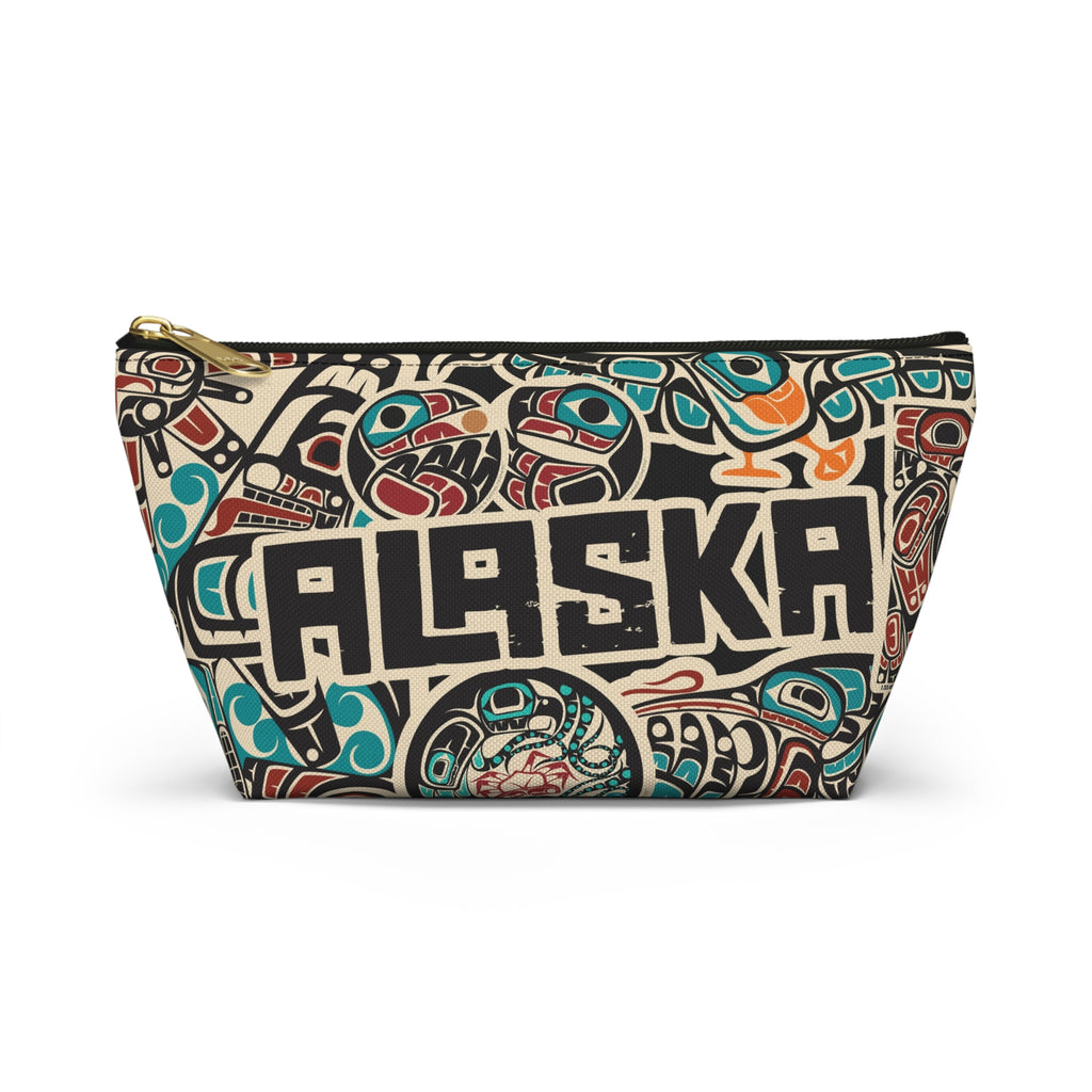 Travel Accessory Zipper Pouch - AK Sticker Bomb - AK State Line™ Collection