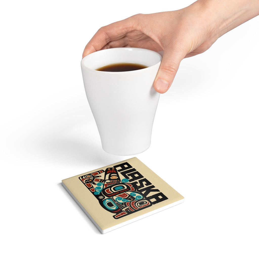 Ceramic Coaster | Alaska Tribal Orca | Stateline Collection