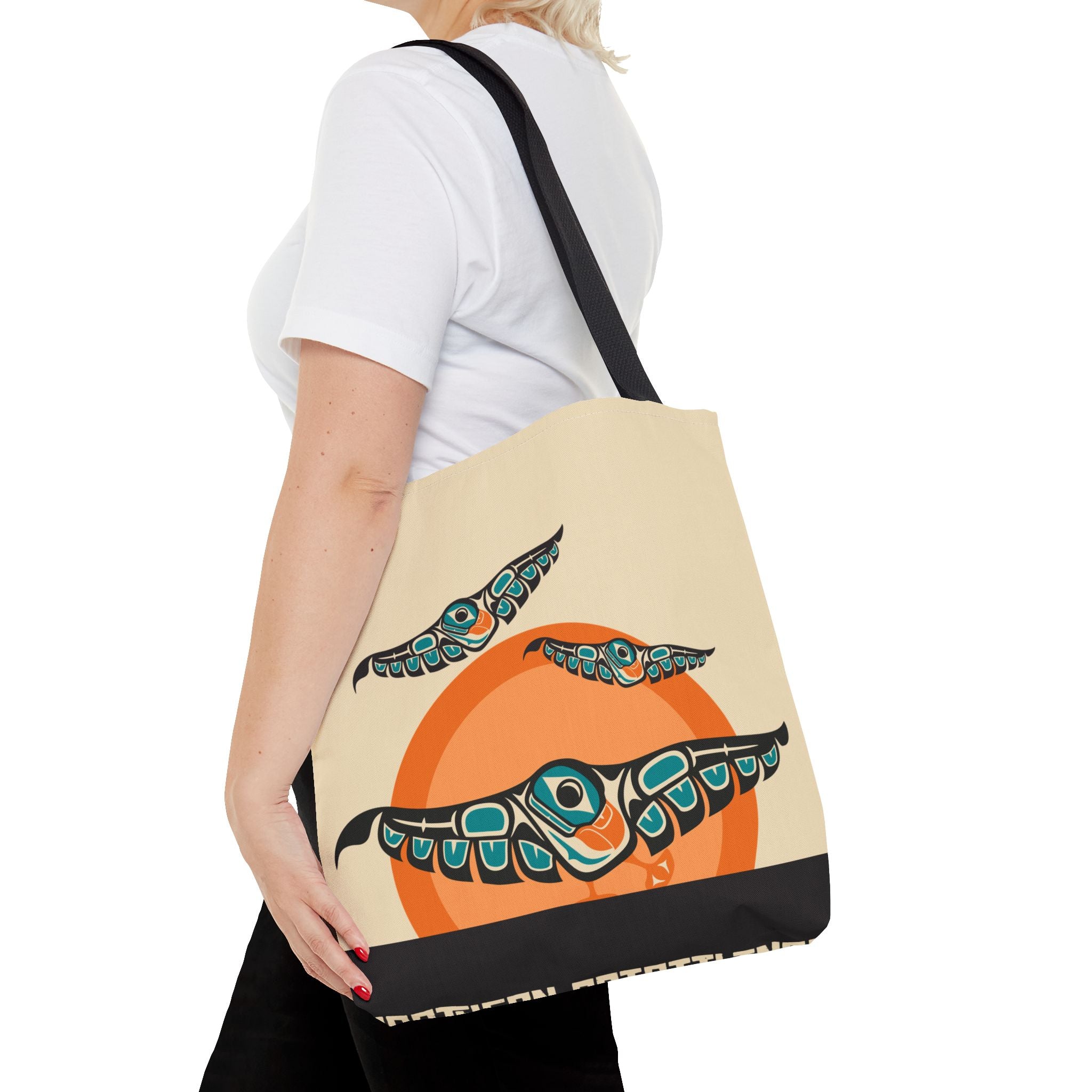 Canvas Tote Bag - Classic Tribal Puffins - Northern Spiritlines™