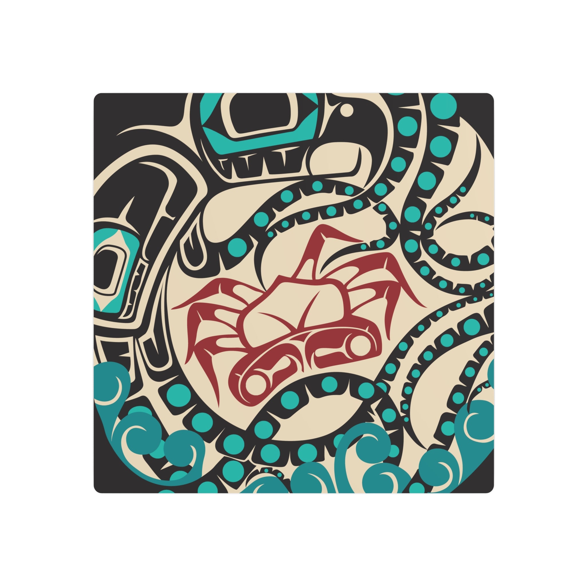 Metal Wall Art - Classic Tribal Octopus - Northern Spiritlines™
