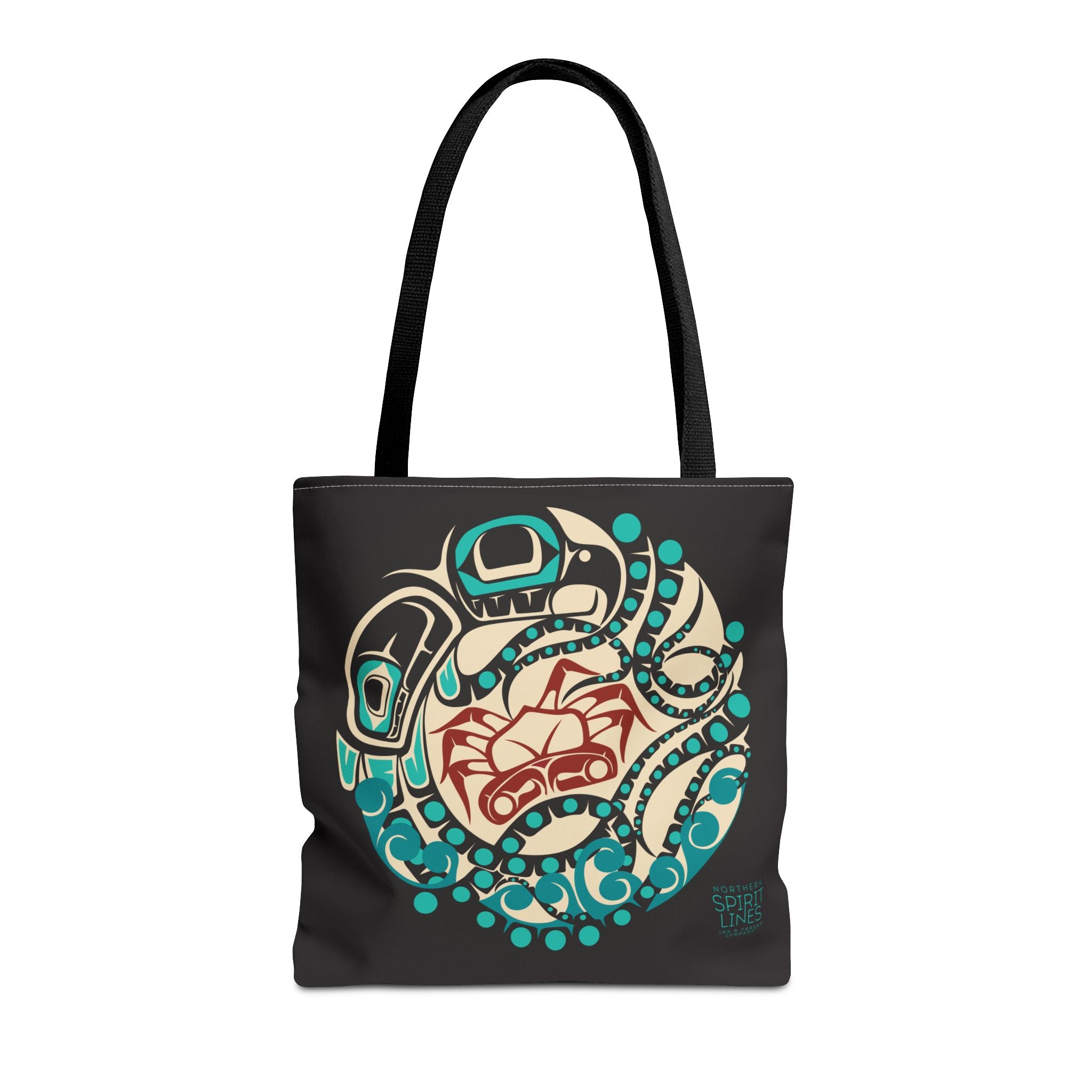 Canvas Tote Bag - Classic Tribal Octopus Print - Northern Spiritlines™