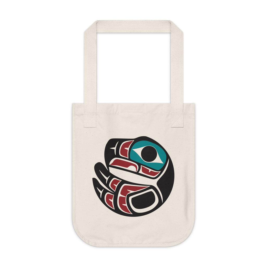 Organic Canvas Tote Bag - Classic Tribal Eagle Insignia - Northern Spiritlines™