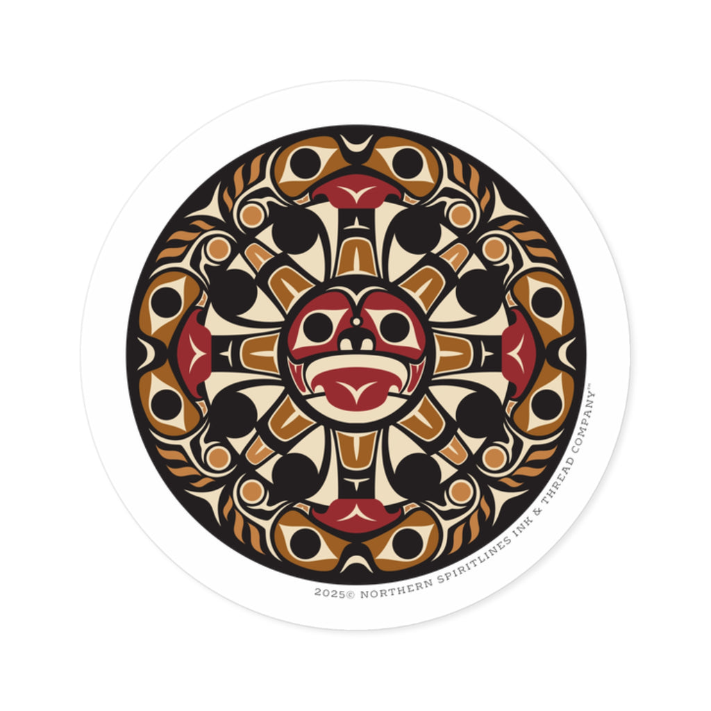 Vinyl Sticker Indoor/Outdoor - Round Tribal Sun - Northern Spiritlines™