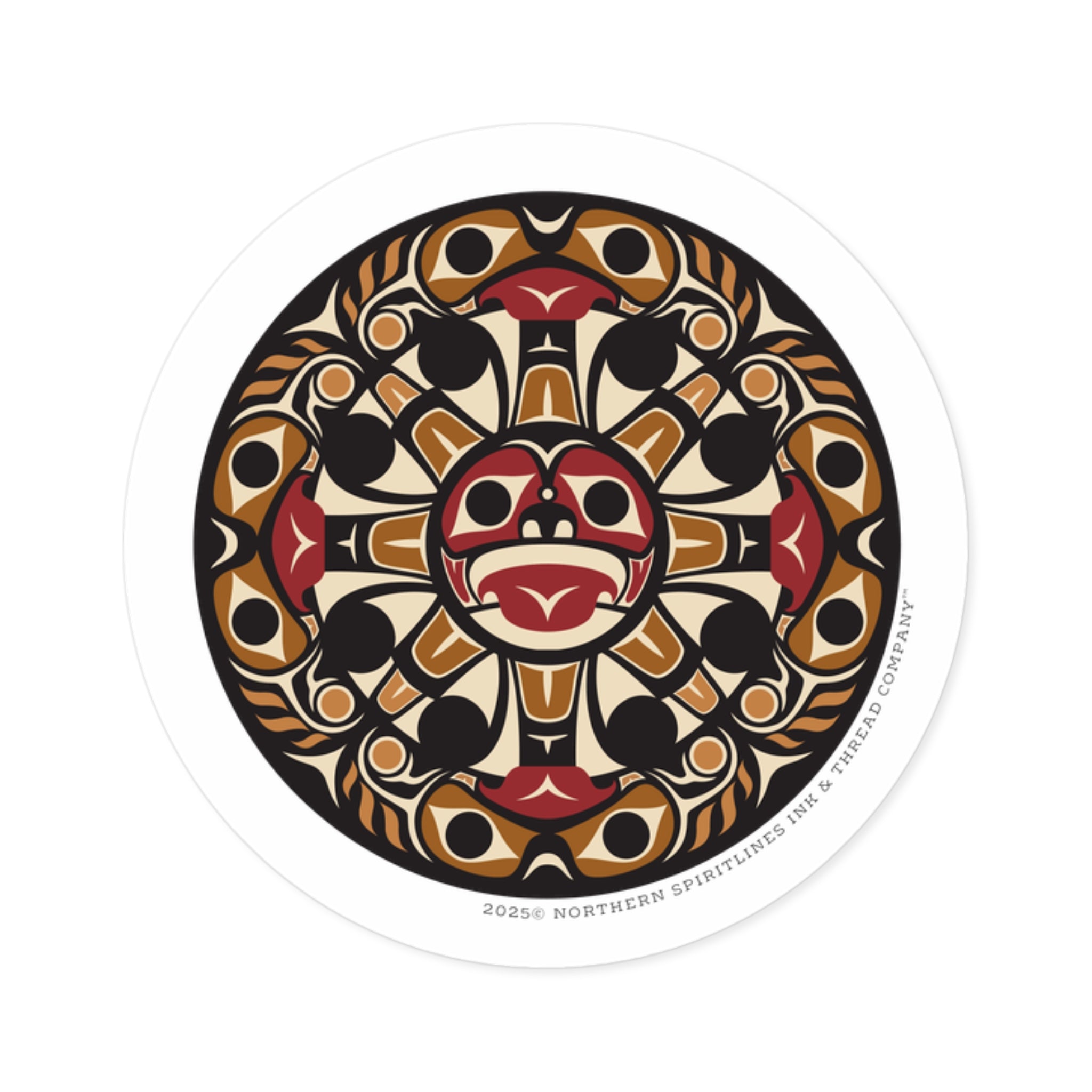Vinyl Sticker Indoor/Outdoor - Round Tribal Sun - Northern Spiritlines™